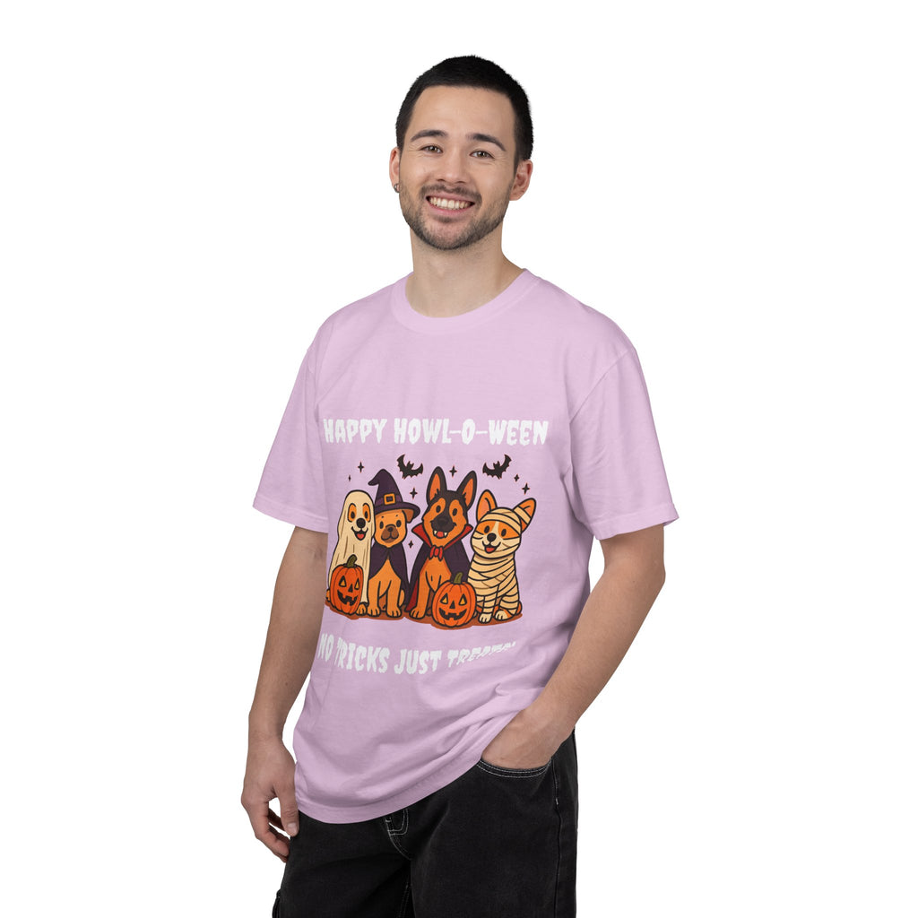 Funny Dog Halloween Shirt – Happy Howl-O-Ween Dog Costume Graphic Tee | Cute Dog Halloween Party Shirt