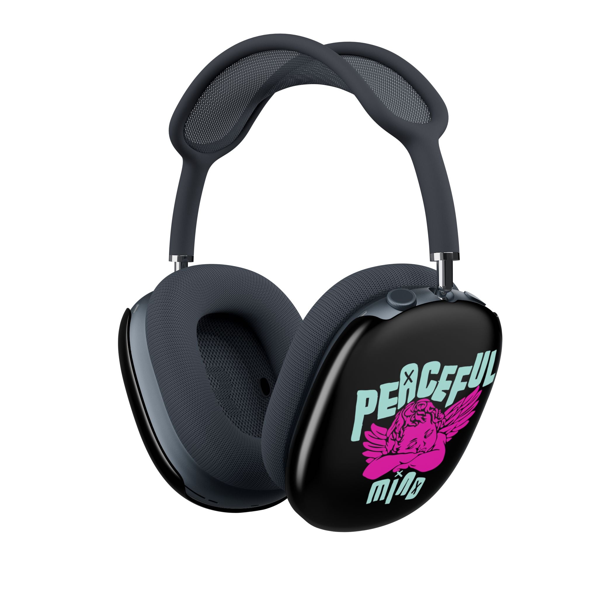 Peaceful Mind AirPod Max Case — Retro Angel Graphic Headphone Covers