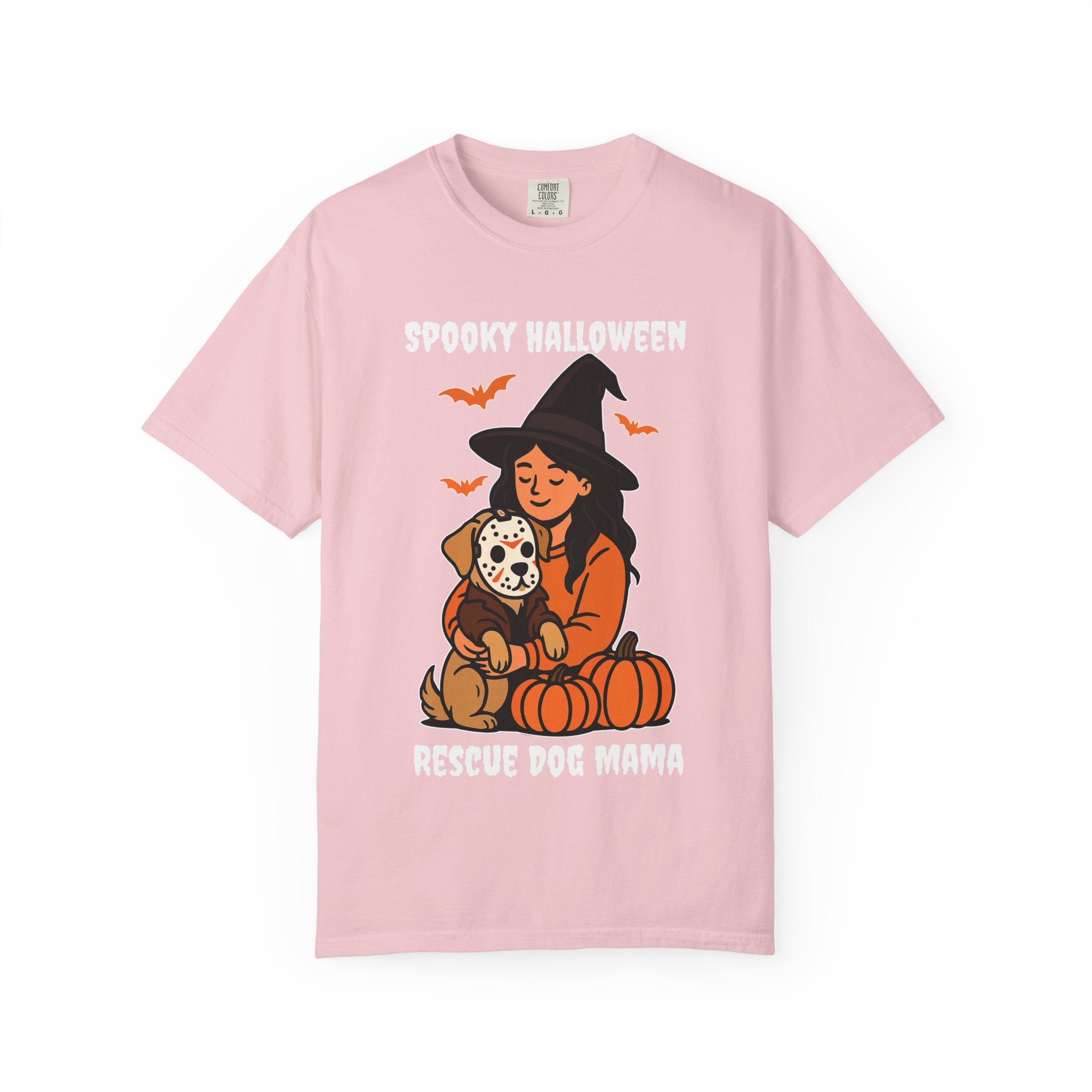 Spooky Rescue Dog Mom Shirt – Halloween Witch Dog Lover Tee | Funny Rescue Dog Mom Gift