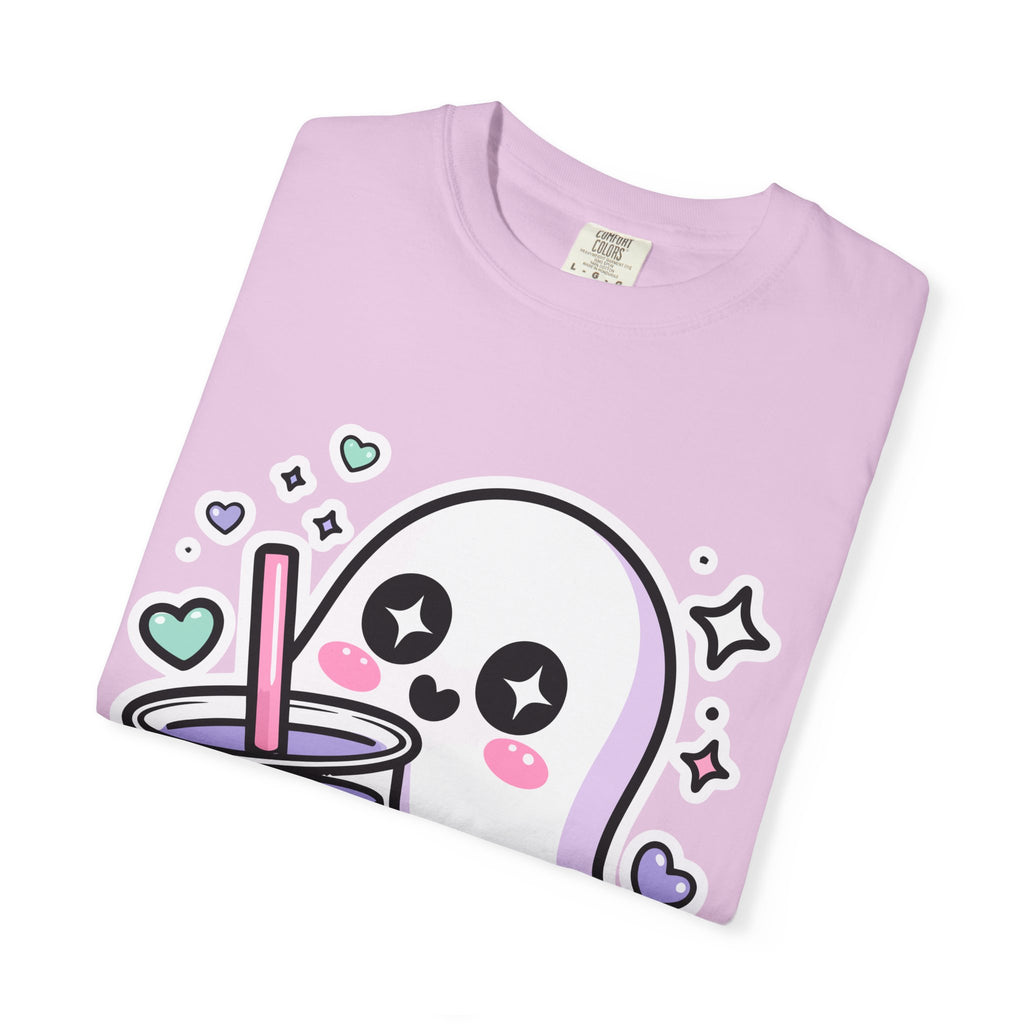 Cute Ghost Boba Tea T-Shirt – Kawaii Ghost Bubble Tea Shirt | Funny Spooky Cute Graphic Tee