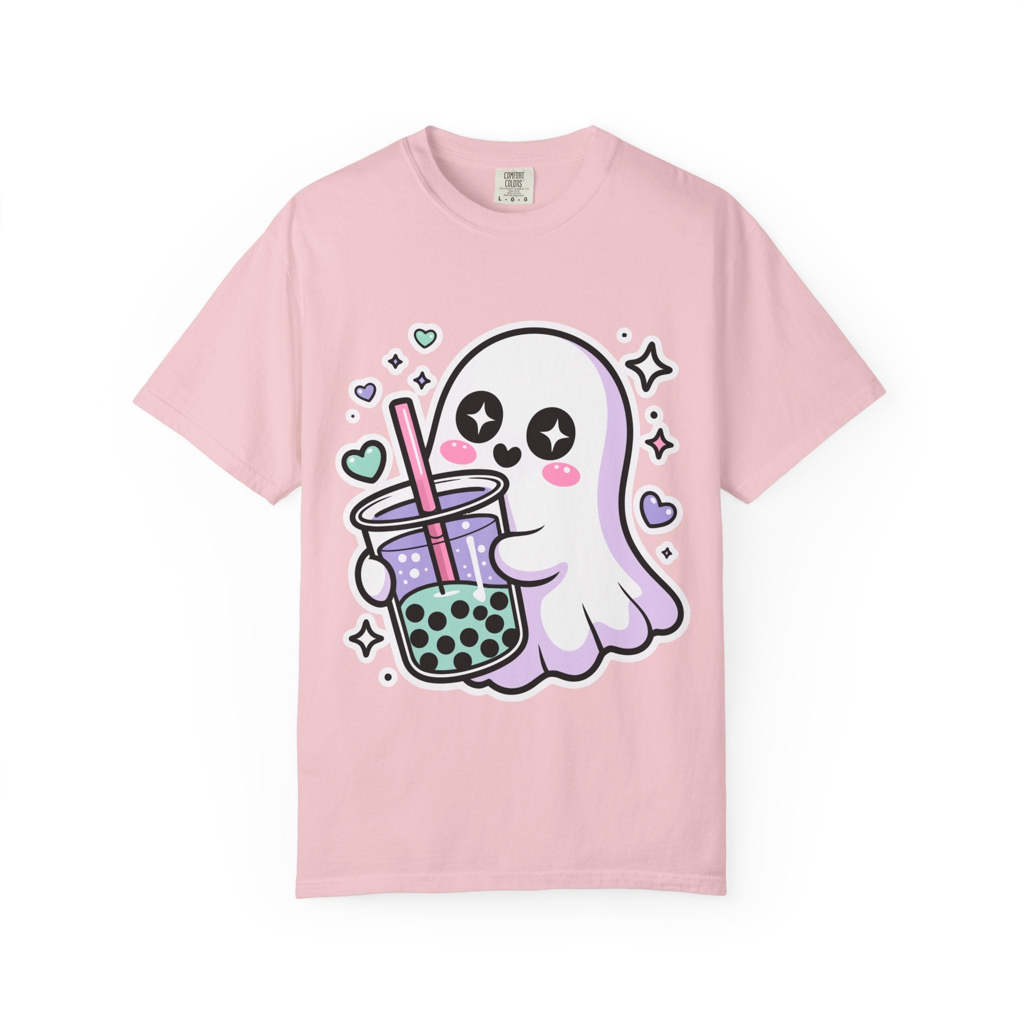 Cute Ghost Boba Tea T-Shirt – Kawaii Ghost Bubble Tea Shirt | Funny Spooky Cute Graphic Tee