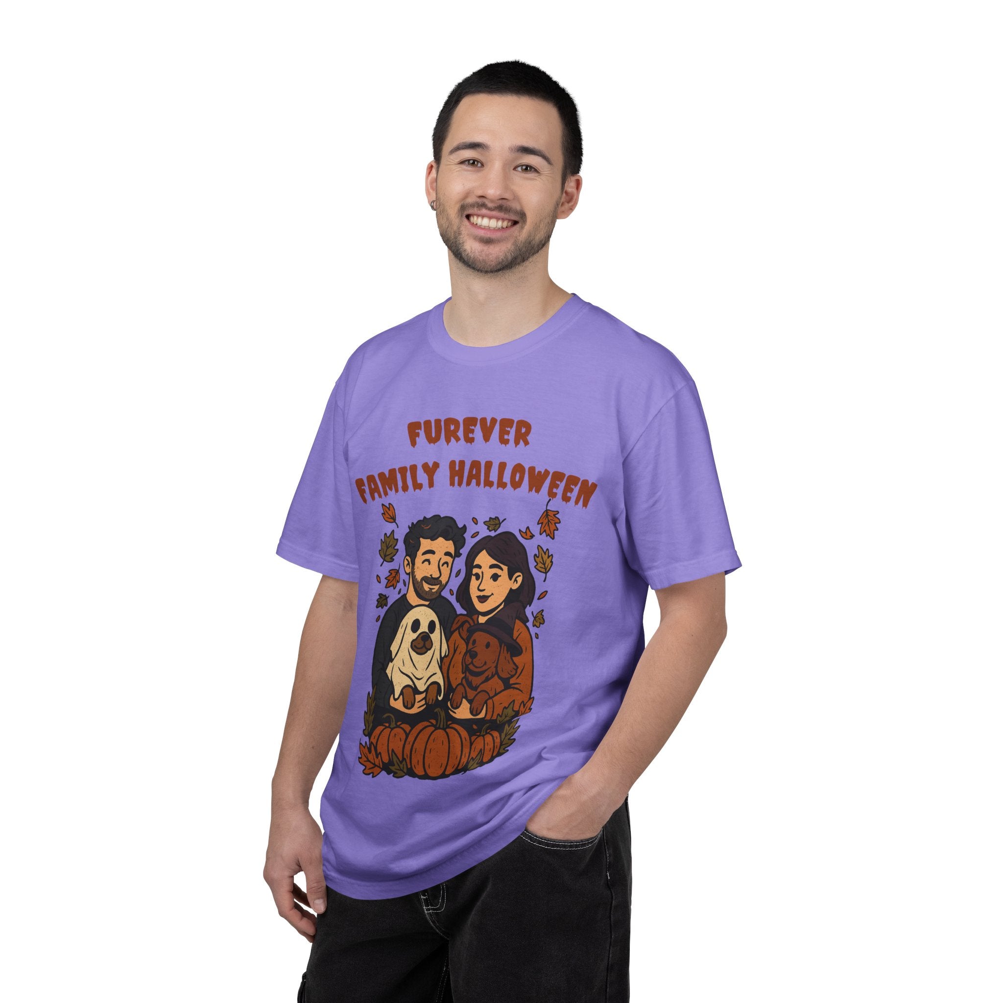 Furever Family Halloween Shirt – Couple Dog Lover Halloween Tee | Pet Family Graphic Shirt