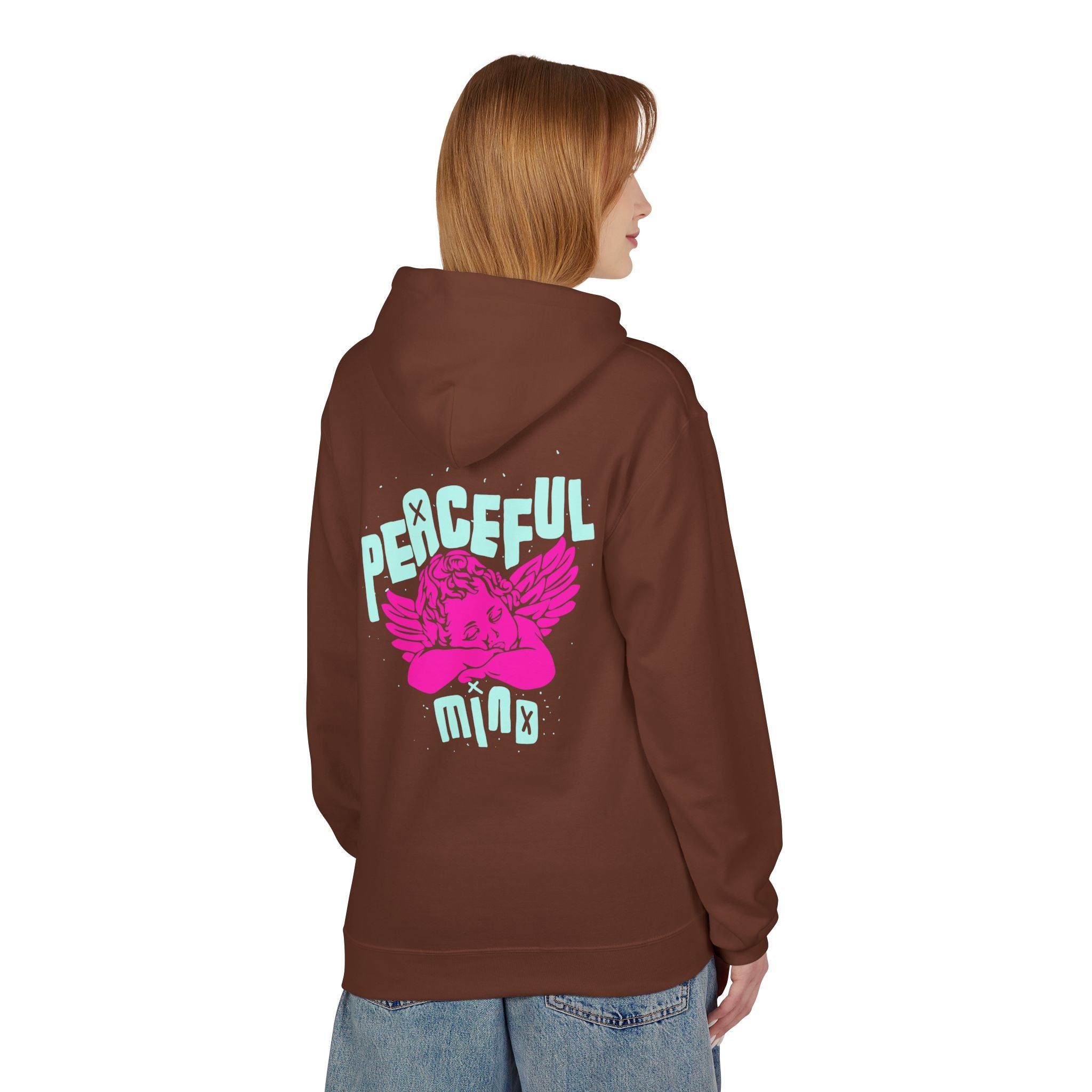 Retro Angel Graphic Hoodie – Pastel Aesthetic Unisex Hoodie | Cute Angel Hoodie | Bella Canvas 3001 Streetwear