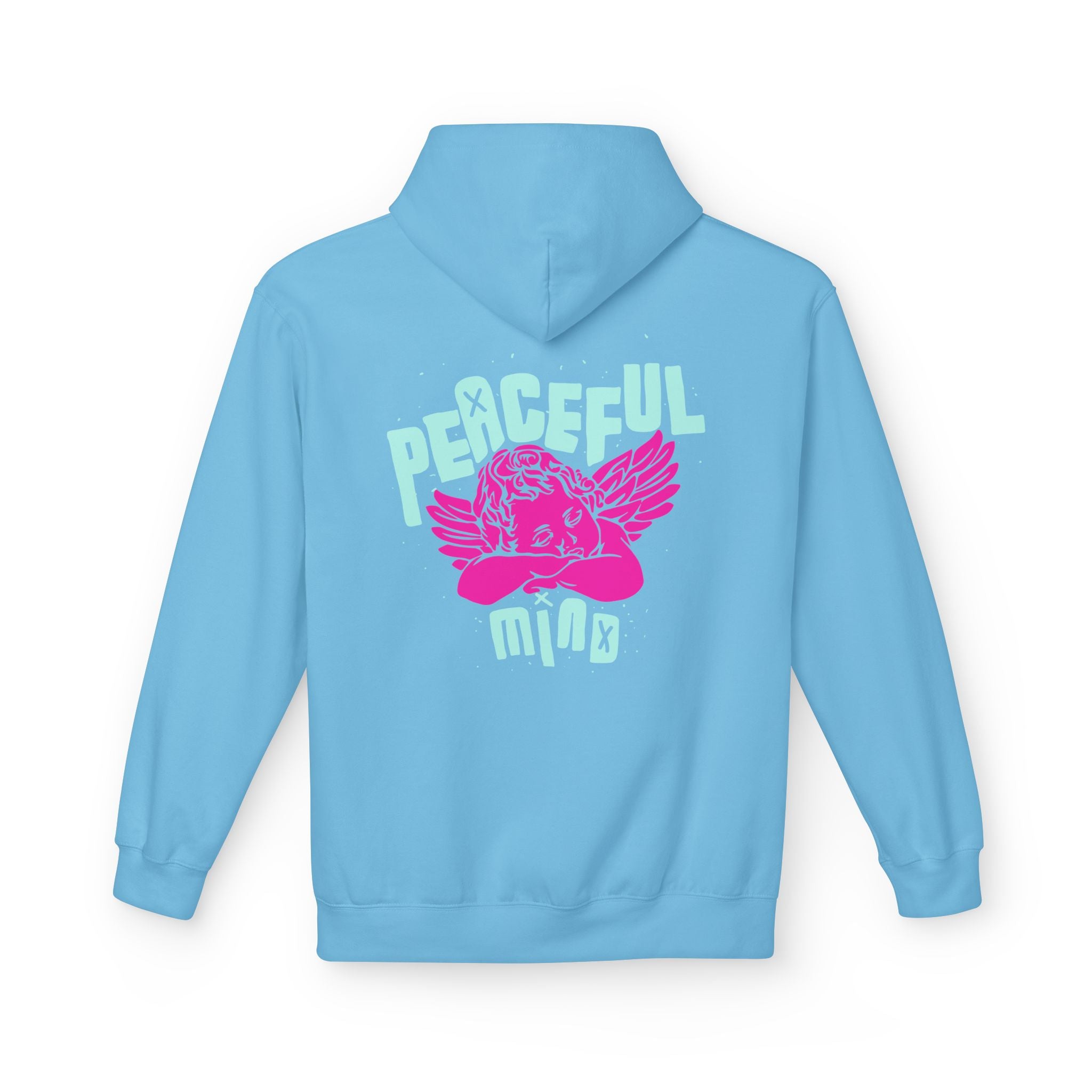 Retro Angel Graphic Hoodie – Pastel Aesthetic Unisex Hoodie | Cute Angel Hoodie | Bella Canvas 3001 Streetwear