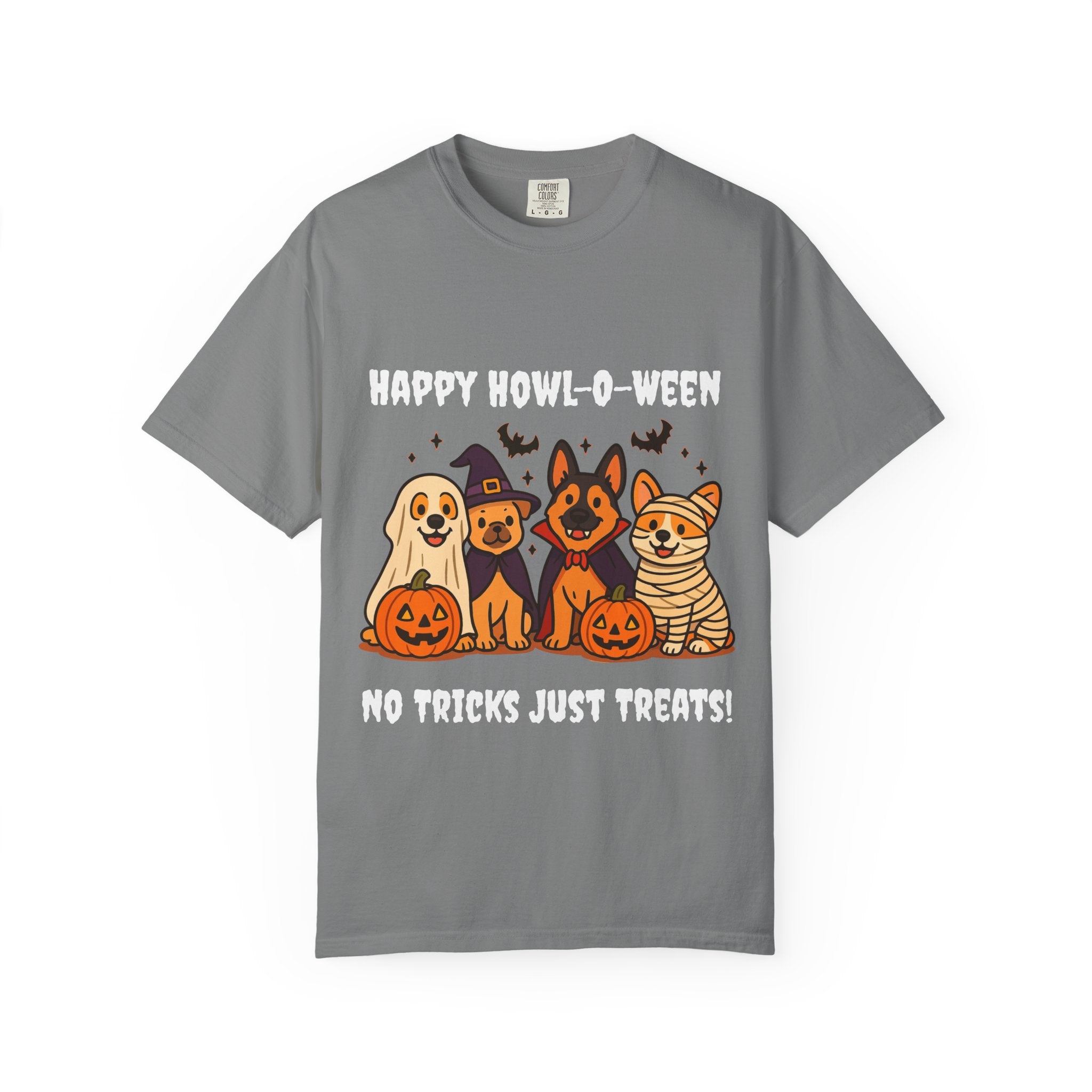 Funny Dog Halloween Shirt – Happy Howl-O-Ween Dog Costume Graphic Tee | Cute Dog Halloween Party Shirt