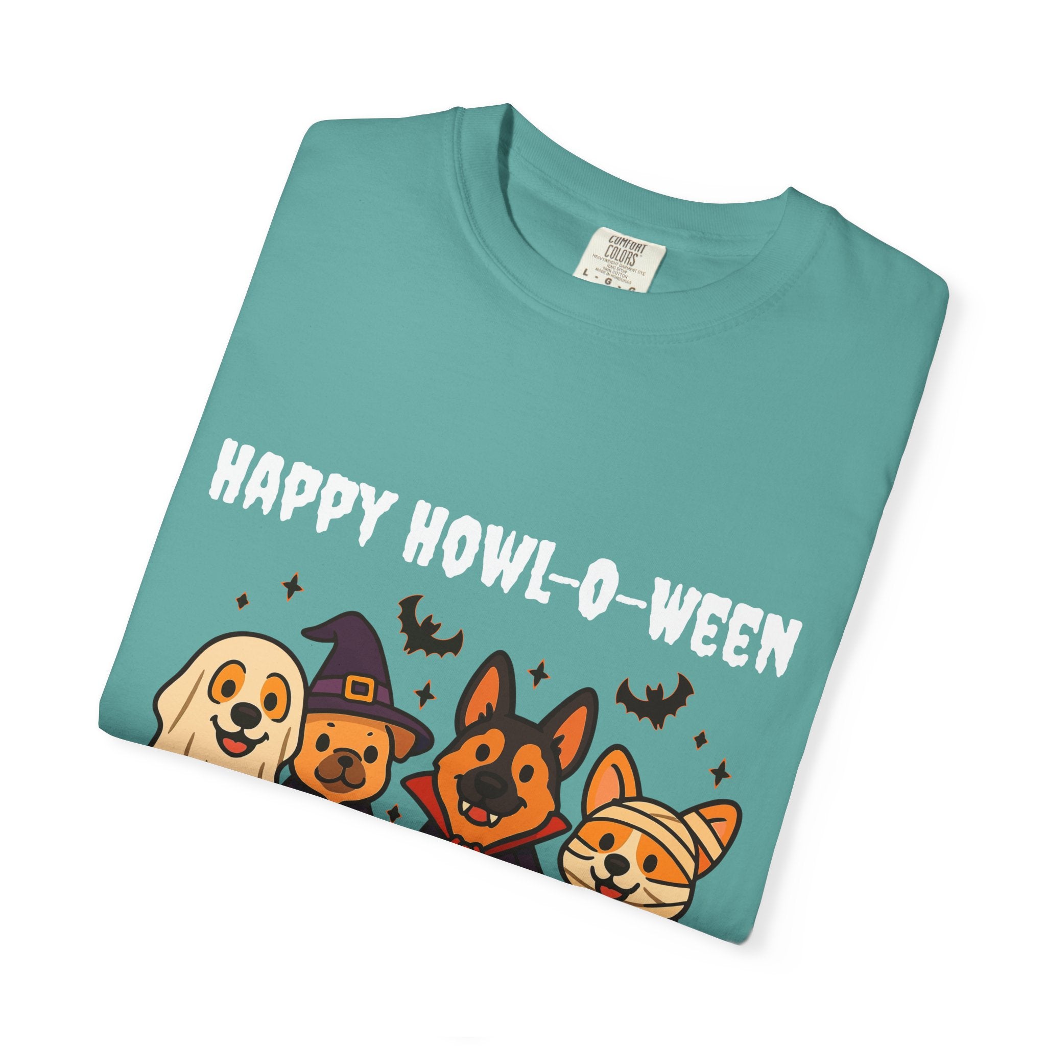 Funny Dog Halloween Shirt – Happy Howl-O-Ween Dog Costume Graphic Tee | Cute Dog Halloween Party Shirt