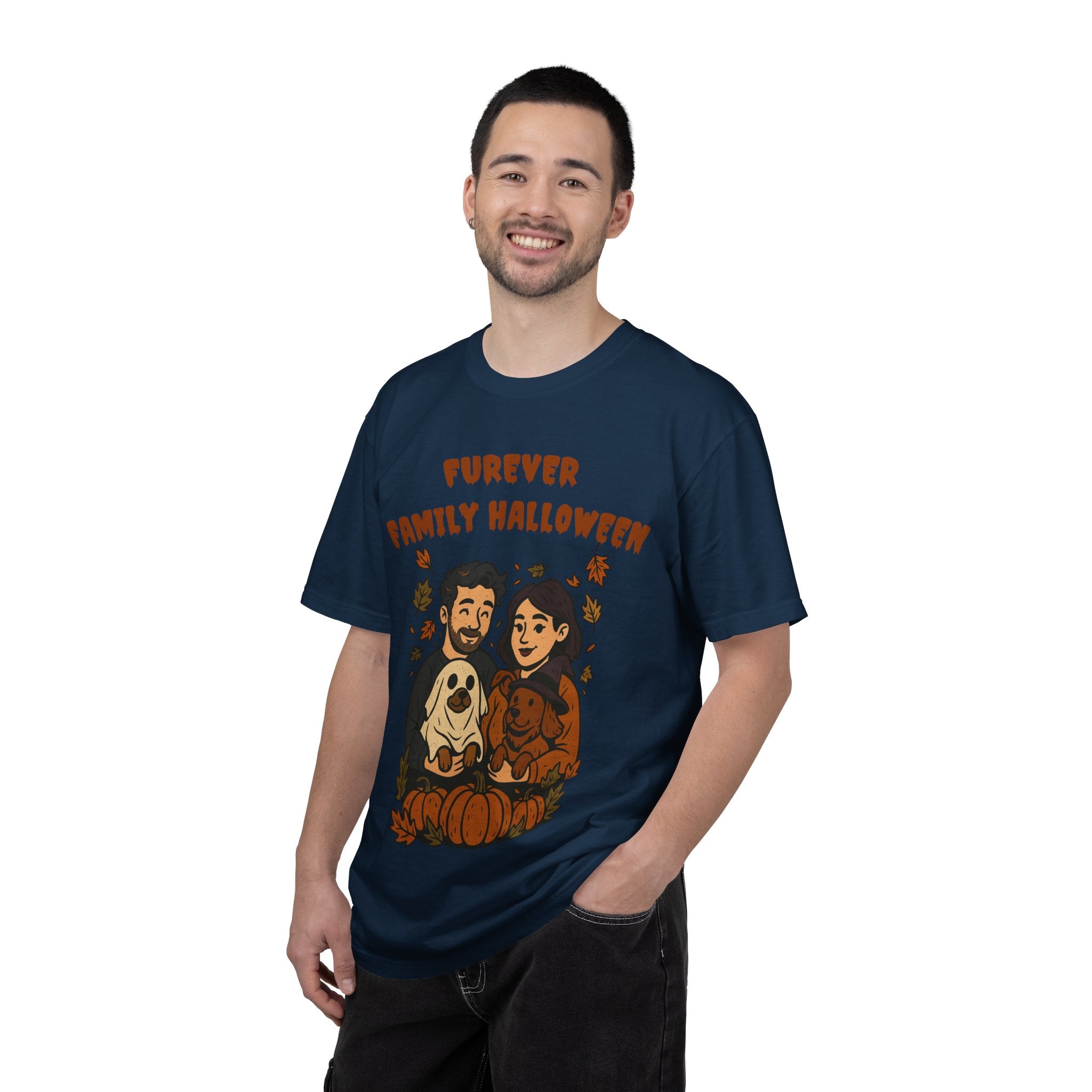 Furever Family Halloween Shirt – Couple Dog Lover Halloween Tee | Pet Family Graphic Shirt