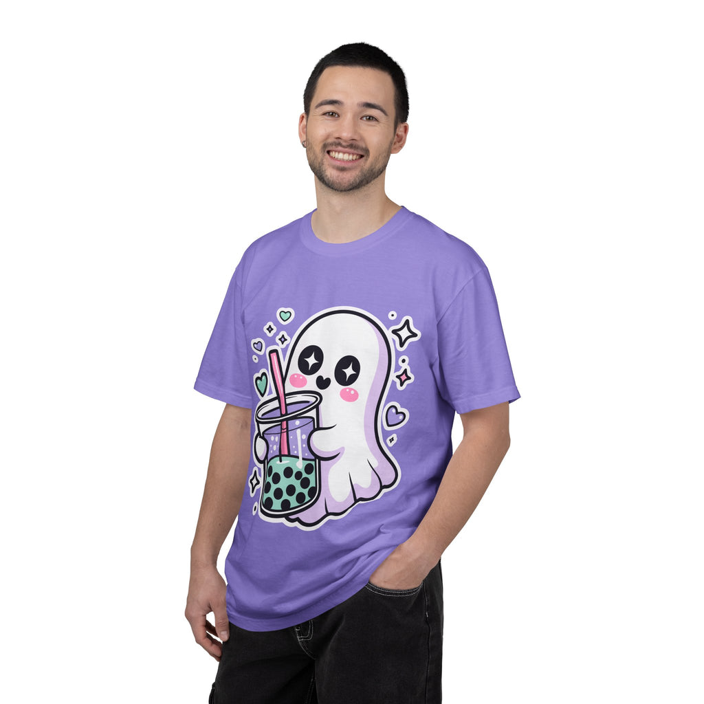 Cute Ghost Boba Tea T-Shirt – Kawaii Ghost Bubble Tea Shirt | Funny Spooky Cute Graphic Tee