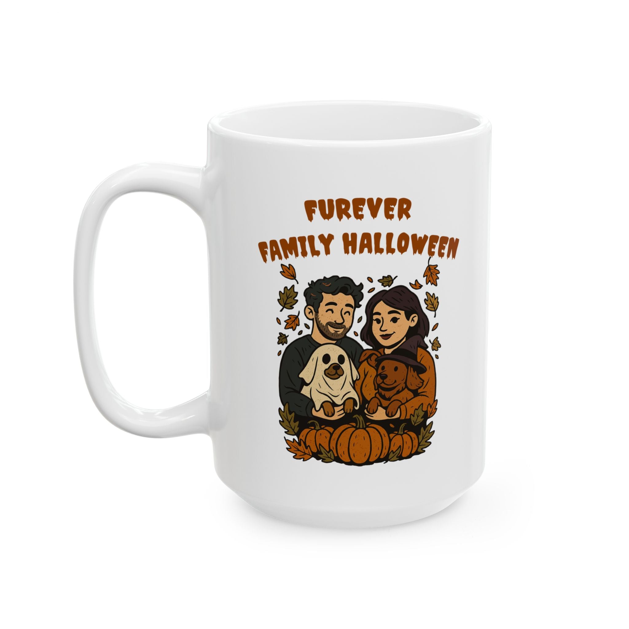 Furever Family Halloween Mug – Dog Lover Couple Coffee Mug