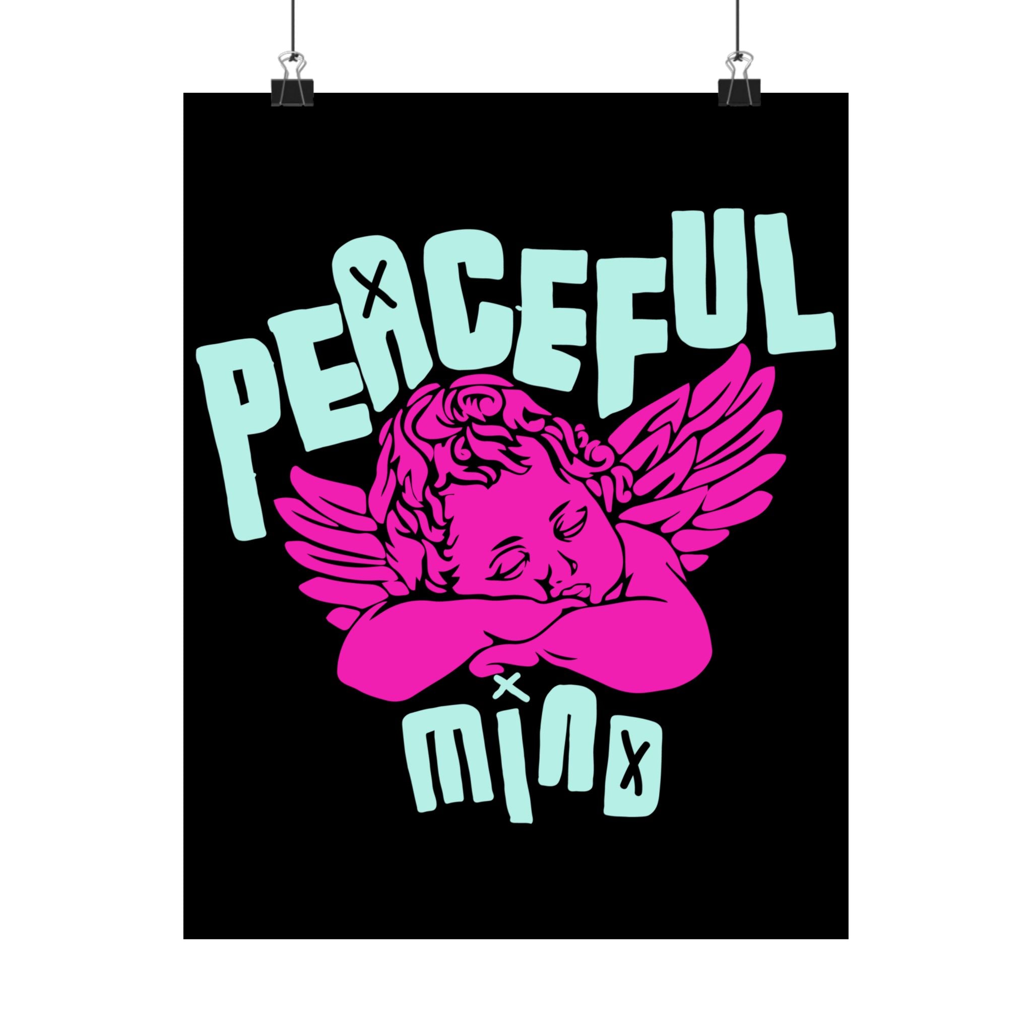 Retro Angel Poster – Pastel Aesthetic Angelcore Wall Art | Cute Vintage Angel Room Decor