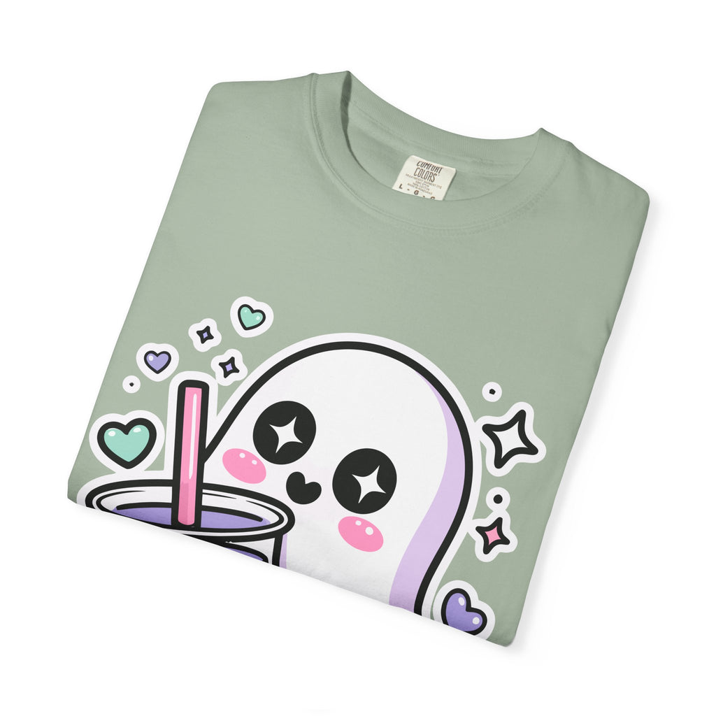 Cute Ghost Boba Tea T-Shirt – Kawaii Ghost Bubble Tea Shirt | Funny Spooky Cute Graphic Tee