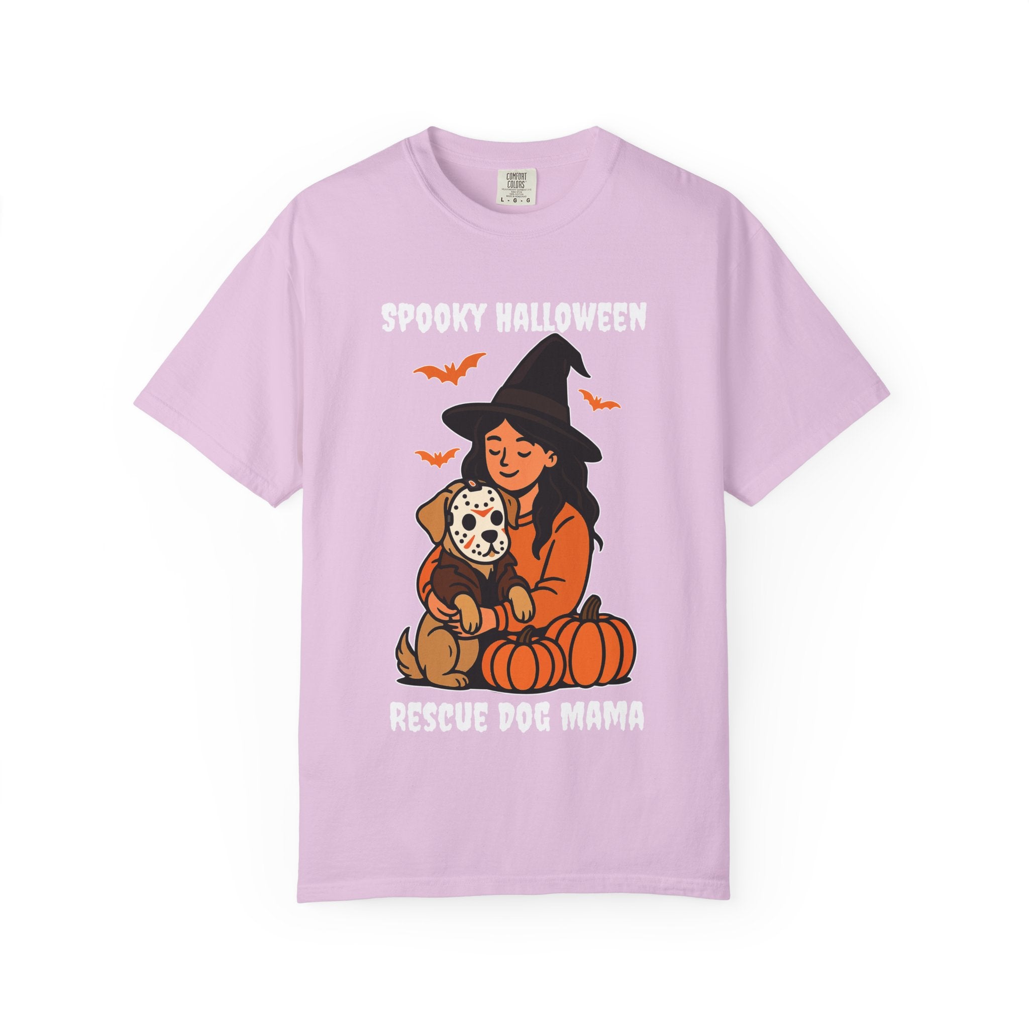 Spooky Rescue Dog Mom Shirt – Halloween Witch Dog Lover Tee | Funny Rescue Dog Mom Gift