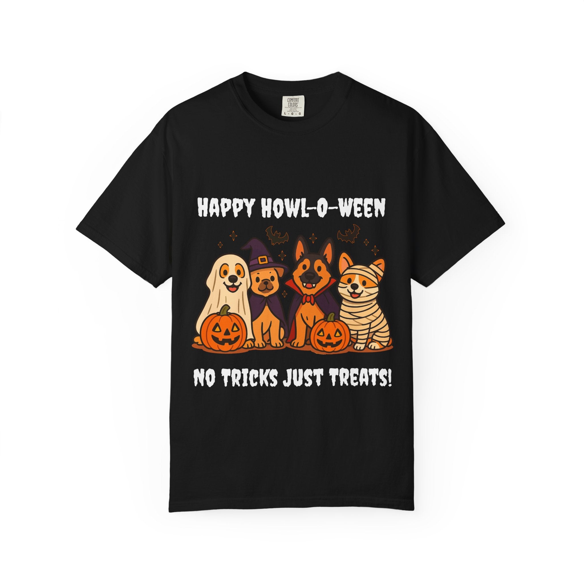 Funny Dog Halloween Shirt – Happy Howl-O-Ween Dog Costume Graphic Tee | Cute Dog Halloween Party Shirt