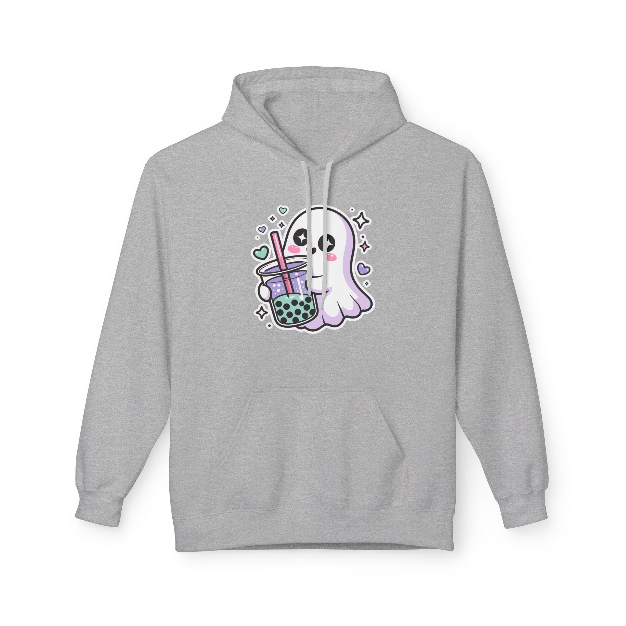 Cute Ghost Boba Tea Hoodie – Kawaii Ghost Bubble Tea Hoodie | Funny Spooky Cute Graphic Hoodie