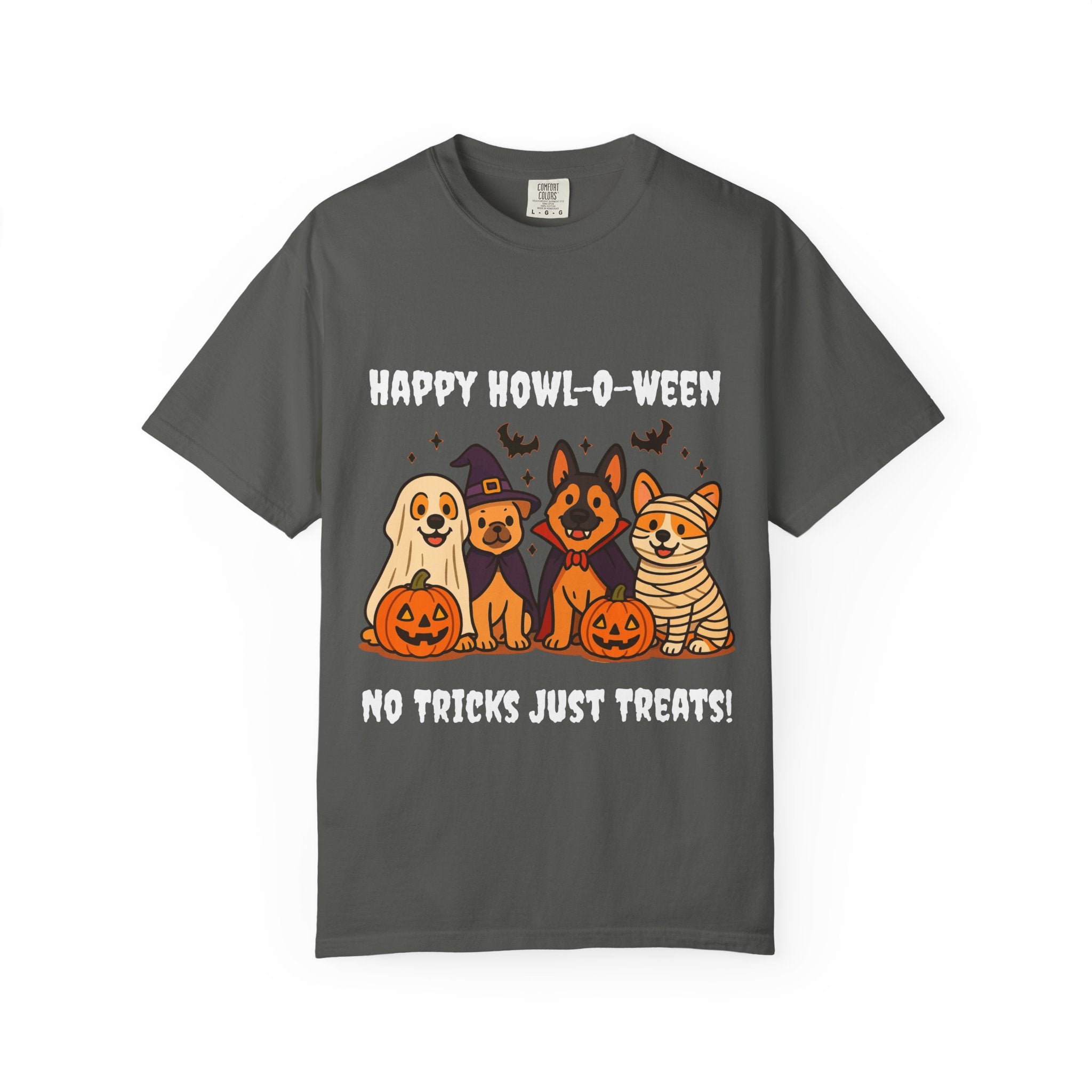 Funny Dog Halloween Shirt – Happy Howl-O-Ween Dog Costume Graphic Tee | Cute Dog Halloween Party Shirt