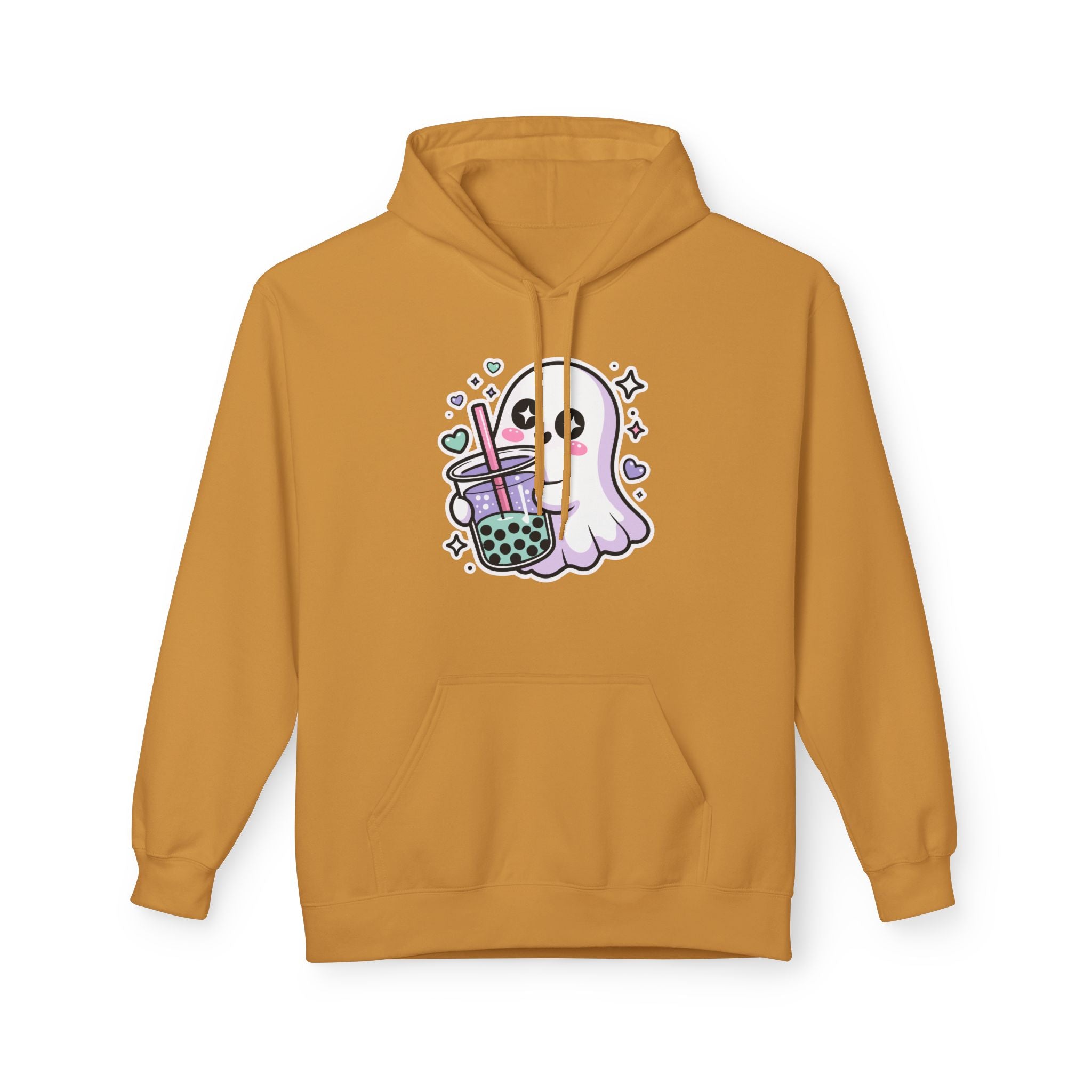 Cute Ghost Boba Tea Hoodie – Kawaii Ghost Bubble Tea Hoodie | Funny Spooky Cute Graphic Hoodie