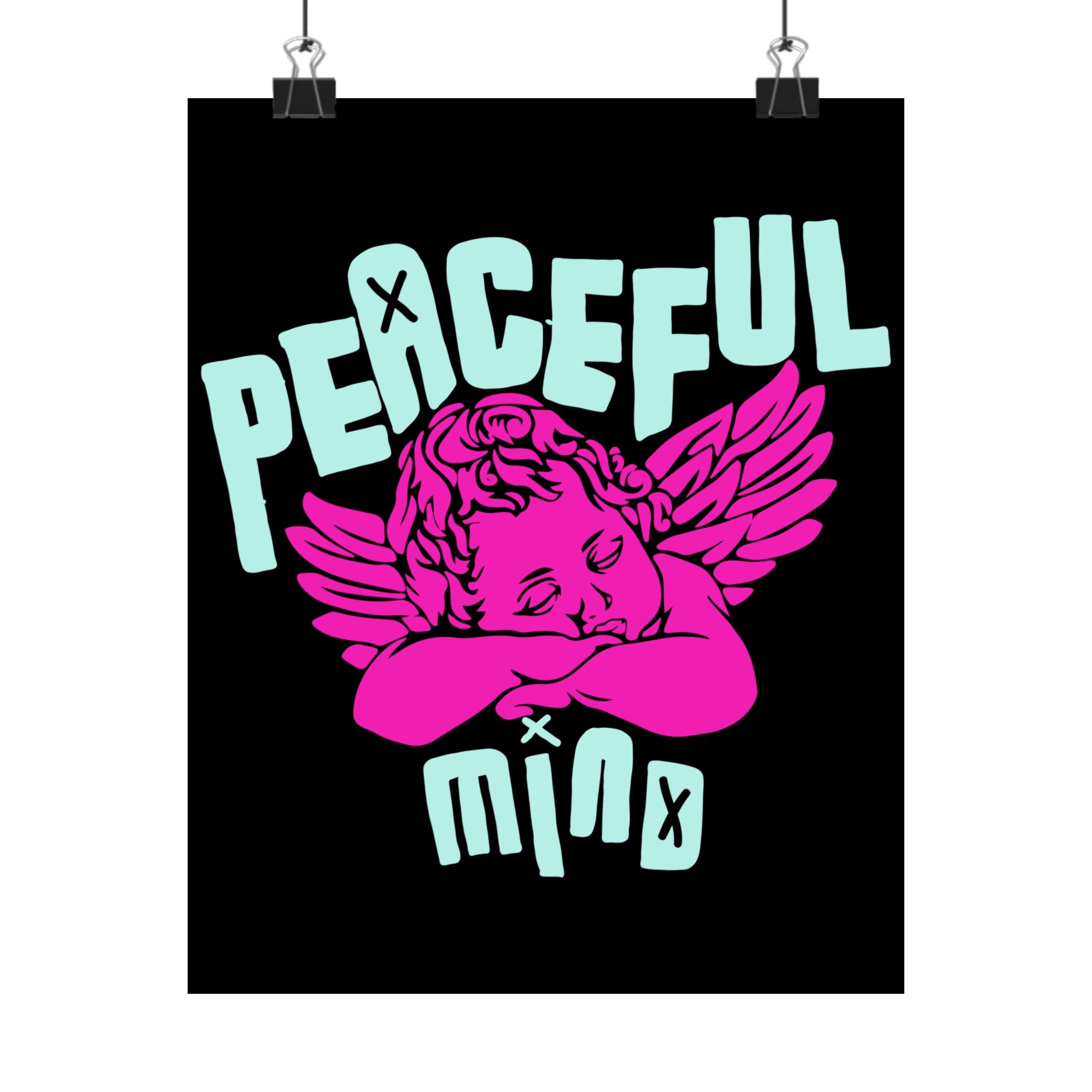 Retro Angel Poster – Pastel Aesthetic Angelcore Wall Art | Cute Vintage Angel Room Decor