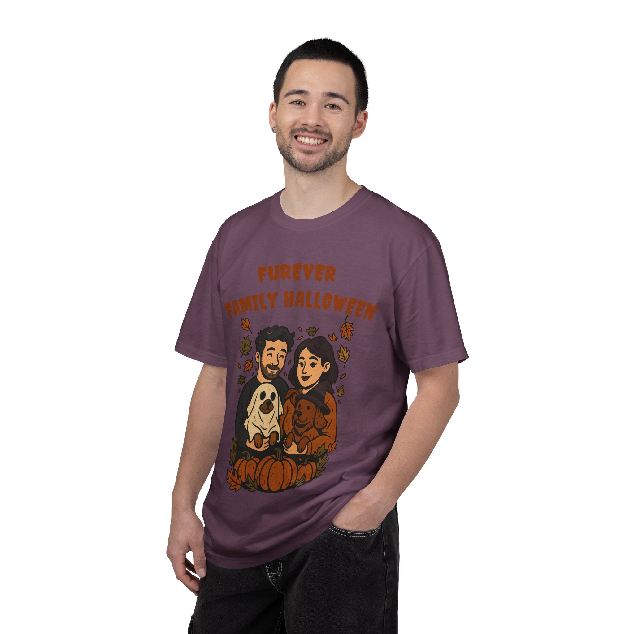 Furever Family Halloween Shirt – Couple Dog Lover Halloween Tee | Pet Family Graphic Shirt