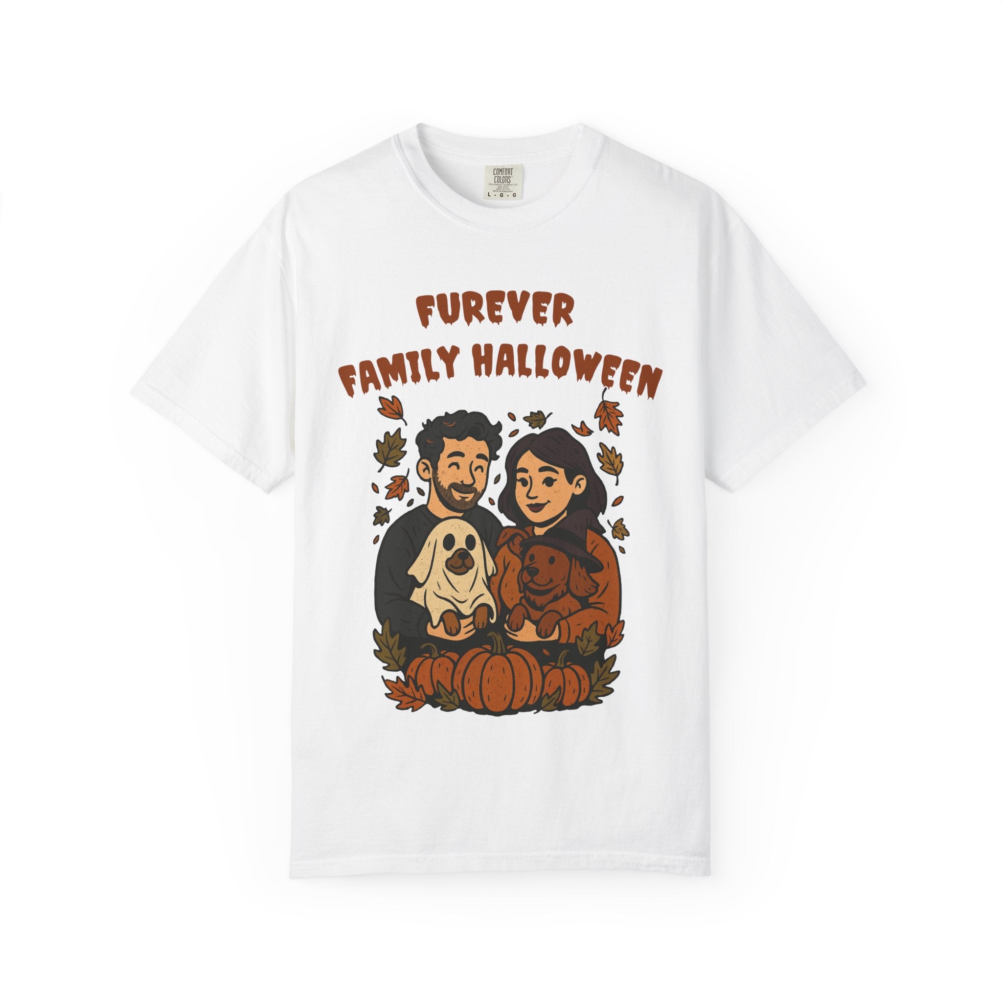 Furever Family Halloween Shirt – Couple Dog Lover Halloween Tee | Pet Family Graphic Shirt