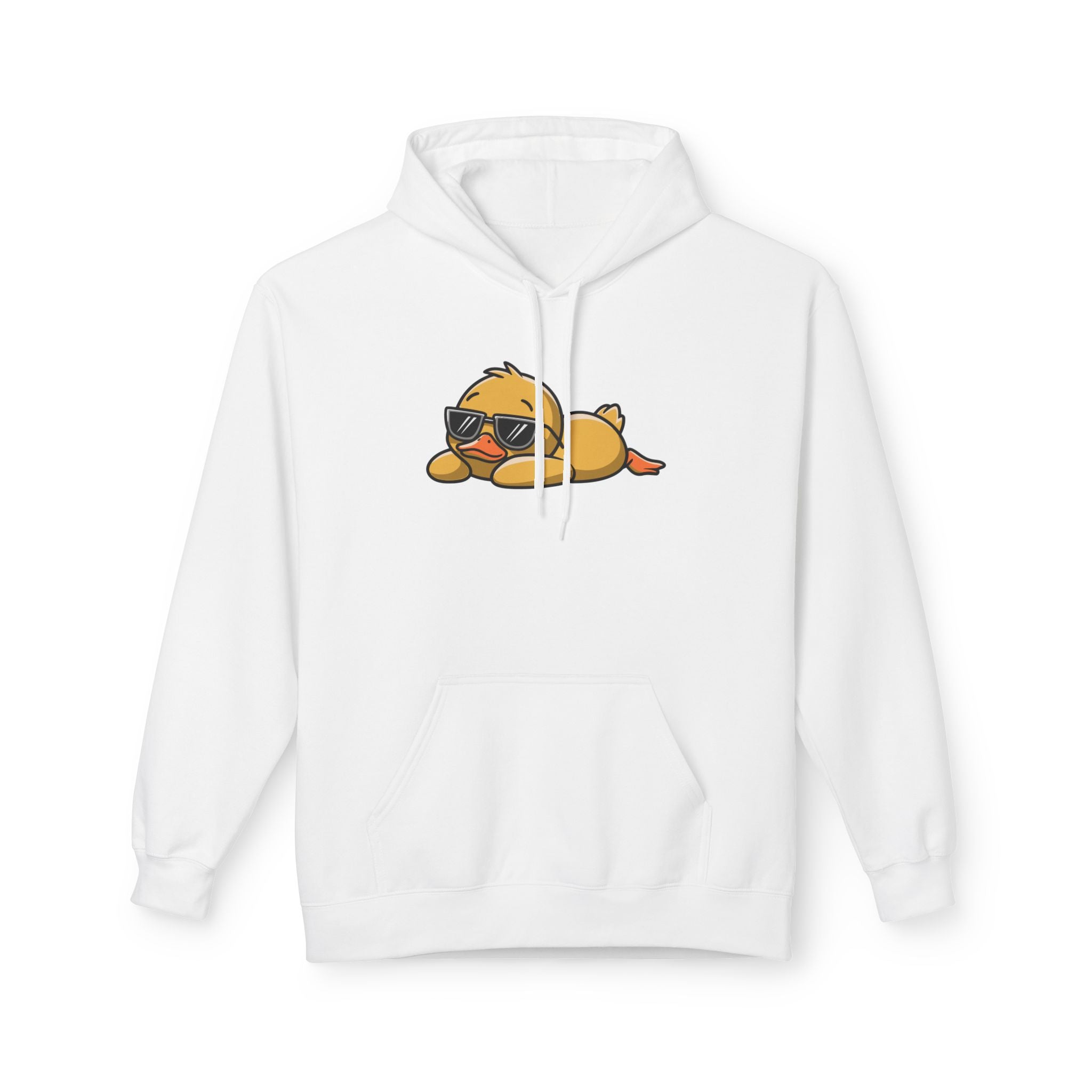 Funny Duck Graphic Hoodie – “Nope. Not Today.” Lazy Animal Meme wear | Cute Duck Illustration Hoodie | Aesthetic Streetwear