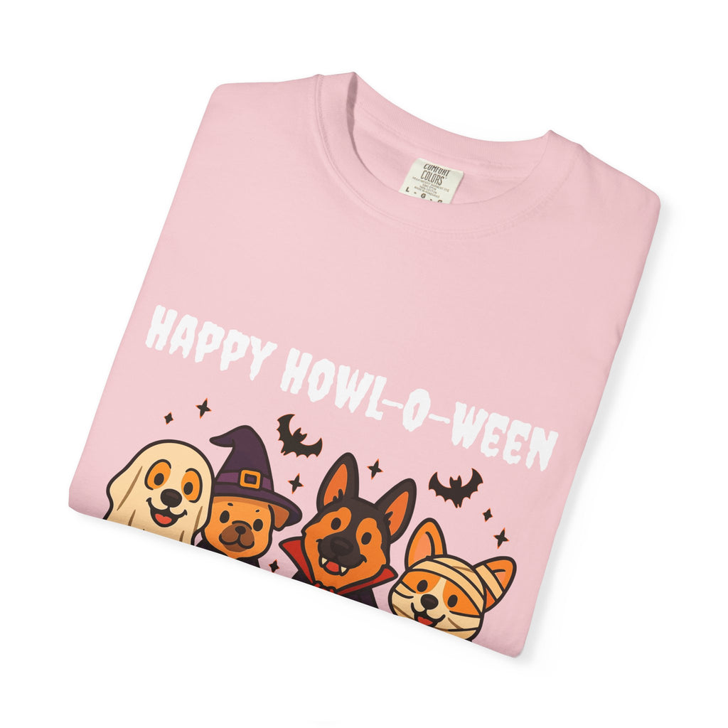Funny Dog Halloween Shirt – Happy Howl-O-Ween Dog Costume Graphic Tee | Cute Dog Halloween Party Shirt