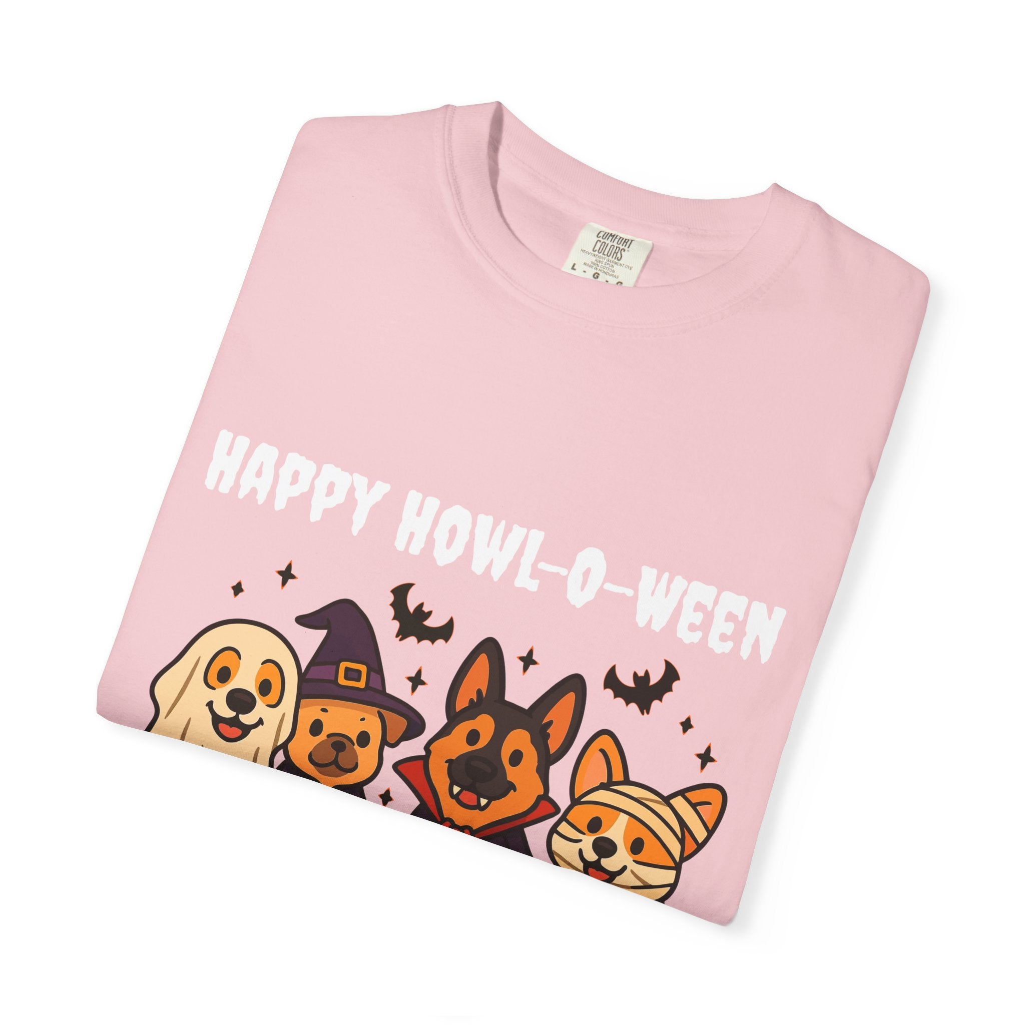 Funny Dog Halloween Shirt – Happy Howl-O-Ween Dog Costume Graphic Tee | Cute Dog Halloween Party Shirt