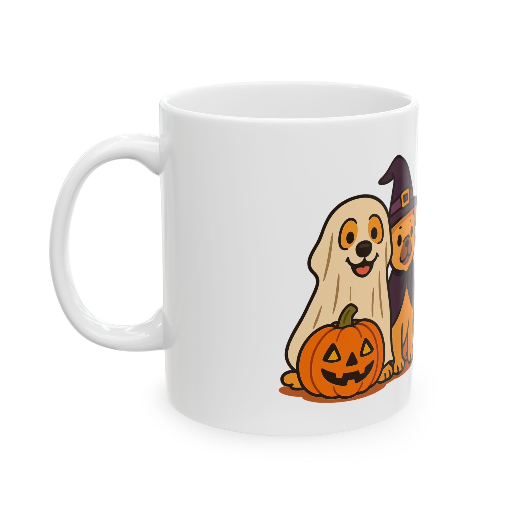 Funny Dog Halloween Mug – Happy Howl-O-Ween Dog Costume Coffee Cup | Dog Lover Halloween Gift