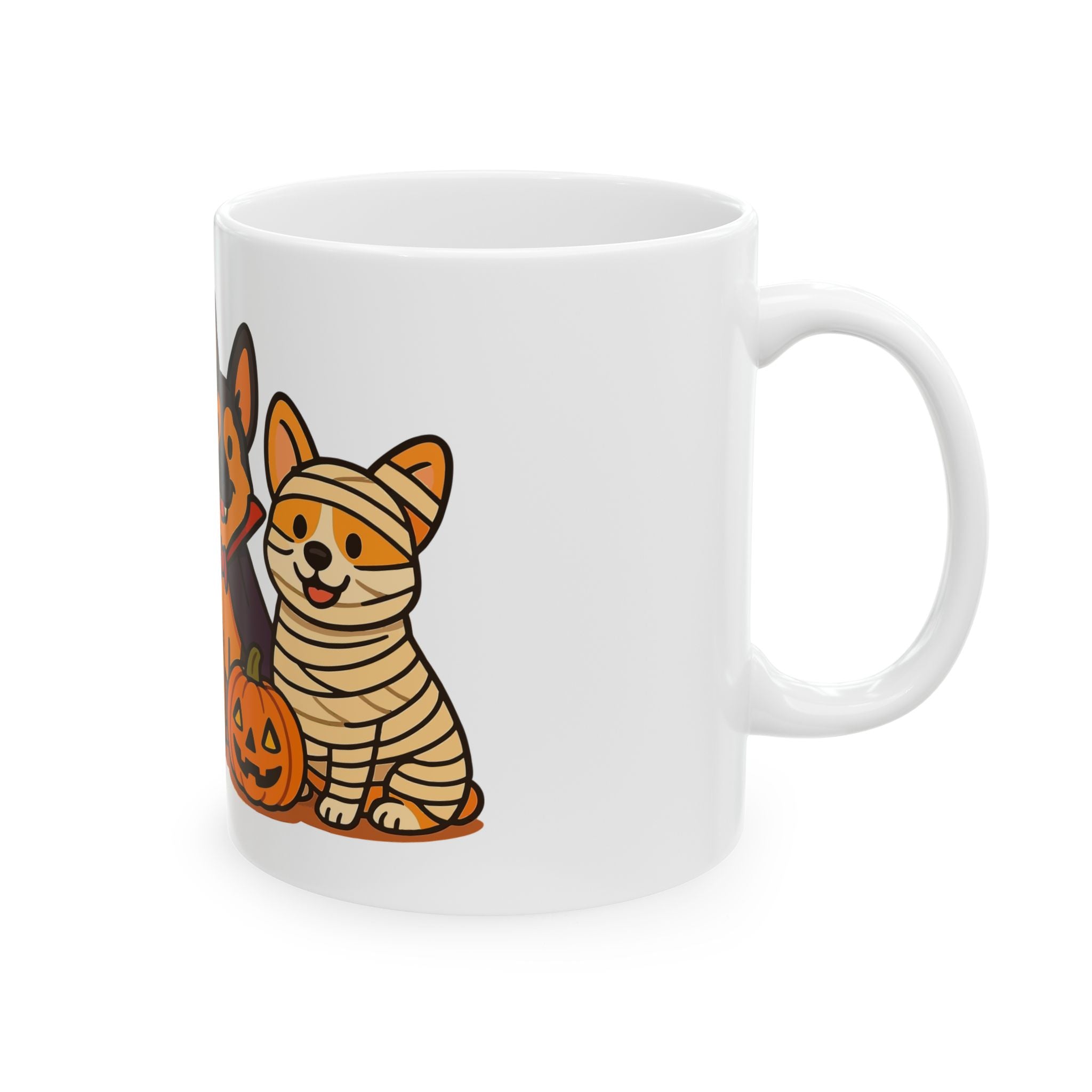 Funny Dog Halloween Mug – Happy Howl-O-Ween Dog Costume Coffee Cup | Dog Lover Halloween Gift