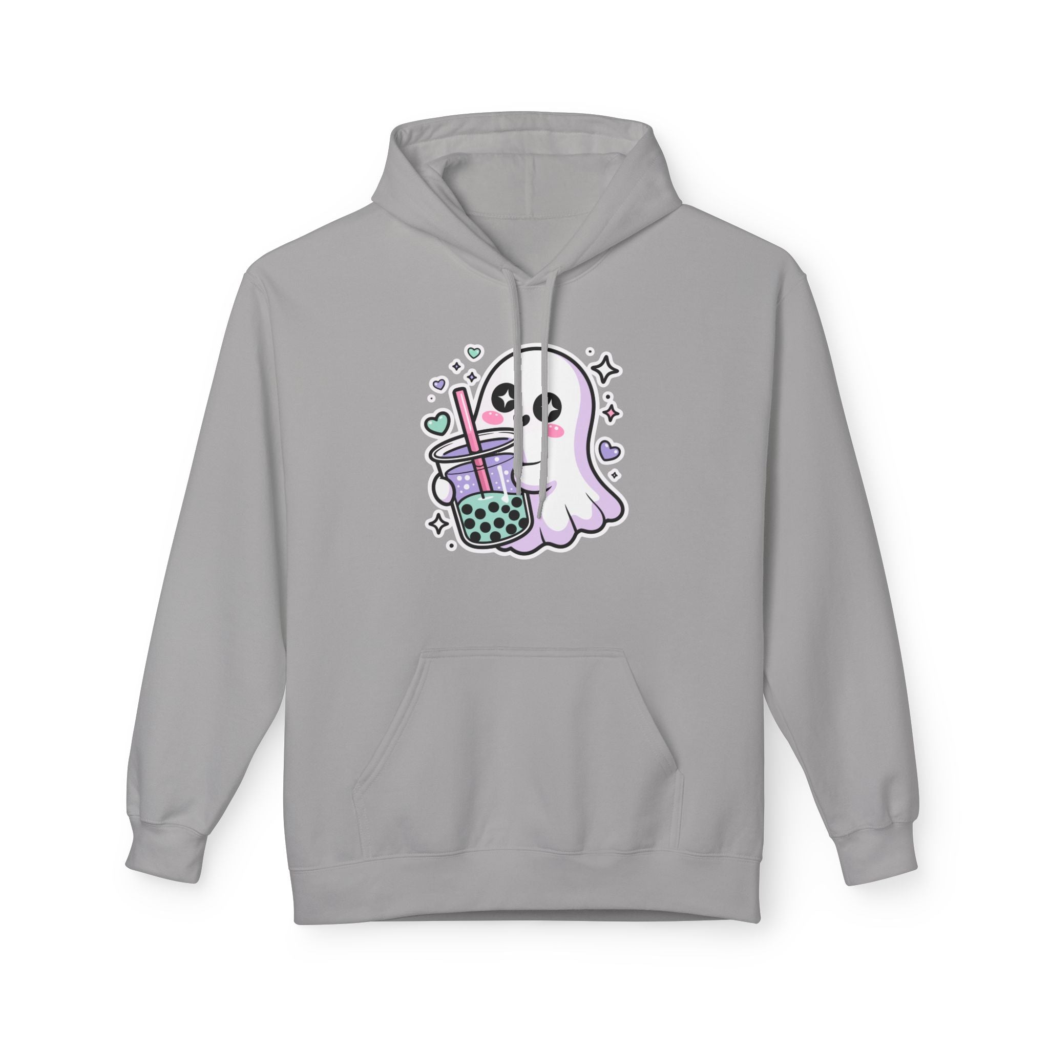 Cute Ghost Boba Tea Hoodie – Kawaii Ghost Bubble Tea Hoodie | Funny Spooky Cute Graphic Hoodie