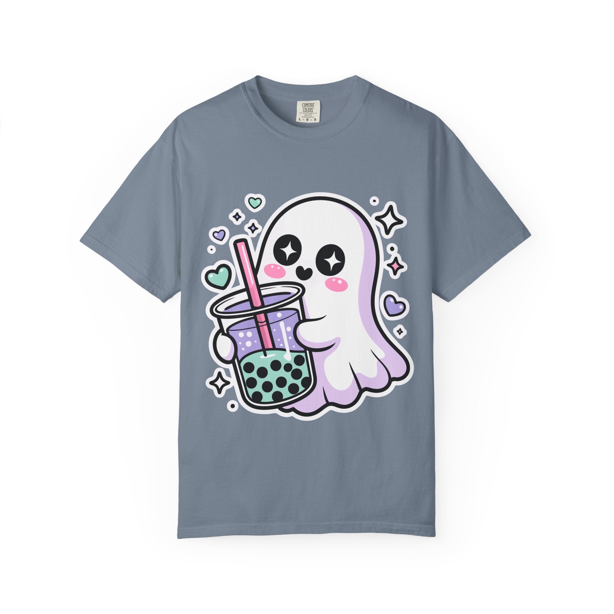Cute Ghost Boba Tea T-Shirt – Kawaii Ghost Bubble Tea Shirt | Funny Spooky Cute Graphic Tee