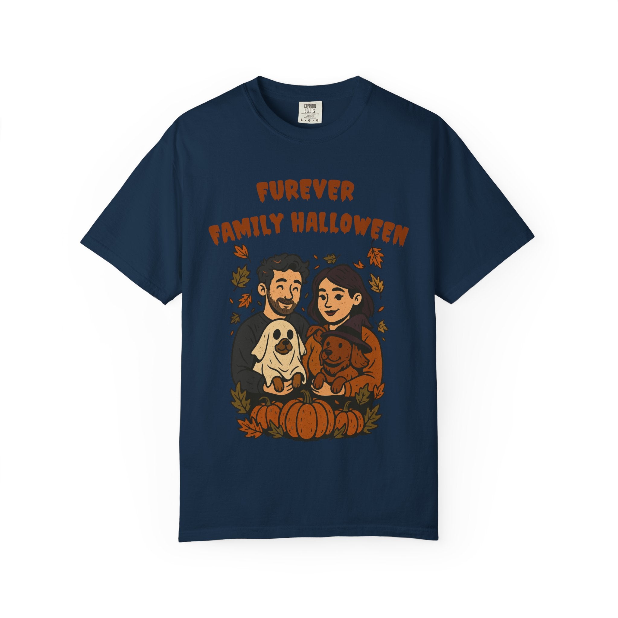 Furever Family Halloween Shirt – Couple Dog Lover Halloween Tee | Pet Family Graphic Shirt