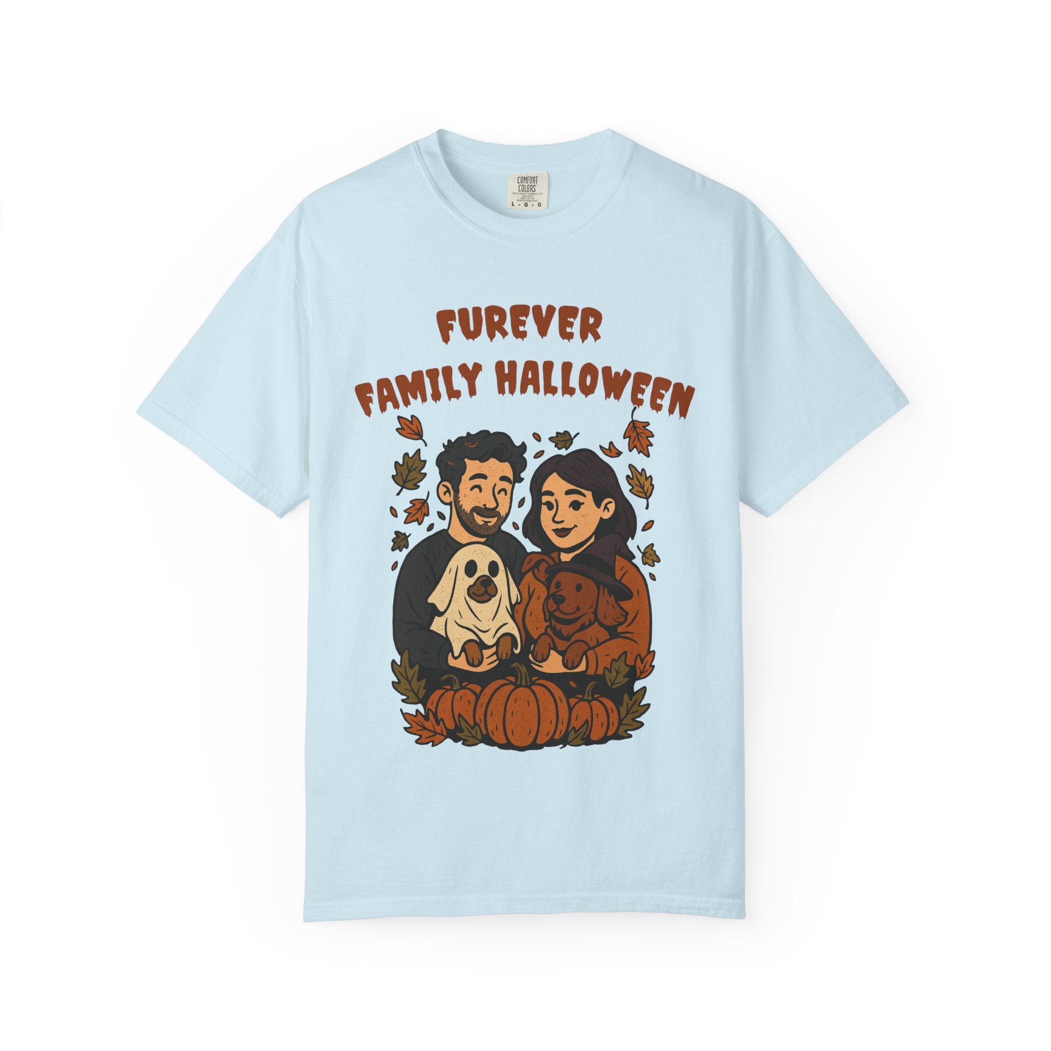 Furever Family Halloween Shirt – Couple Dog Lover Halloween Tee | Pet Family Graphic Shirt