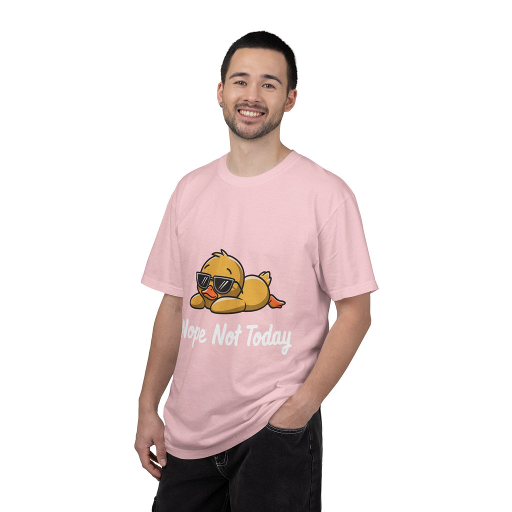 Funny Duck Graphic Tee – “Nope. Not Today.” Lazy Animal Meme Shirt | Cute Duck Illustration T-Shirt | Aesthetic Streetwear
