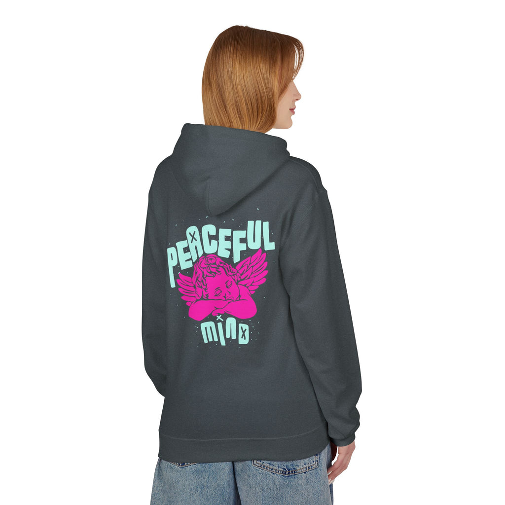 Retro Angel Graphic Hoodie – Pastel Aesthetic Unisex Hoodie | Cute Angel Hoodie | Bella Canvas 3001 Streetwear