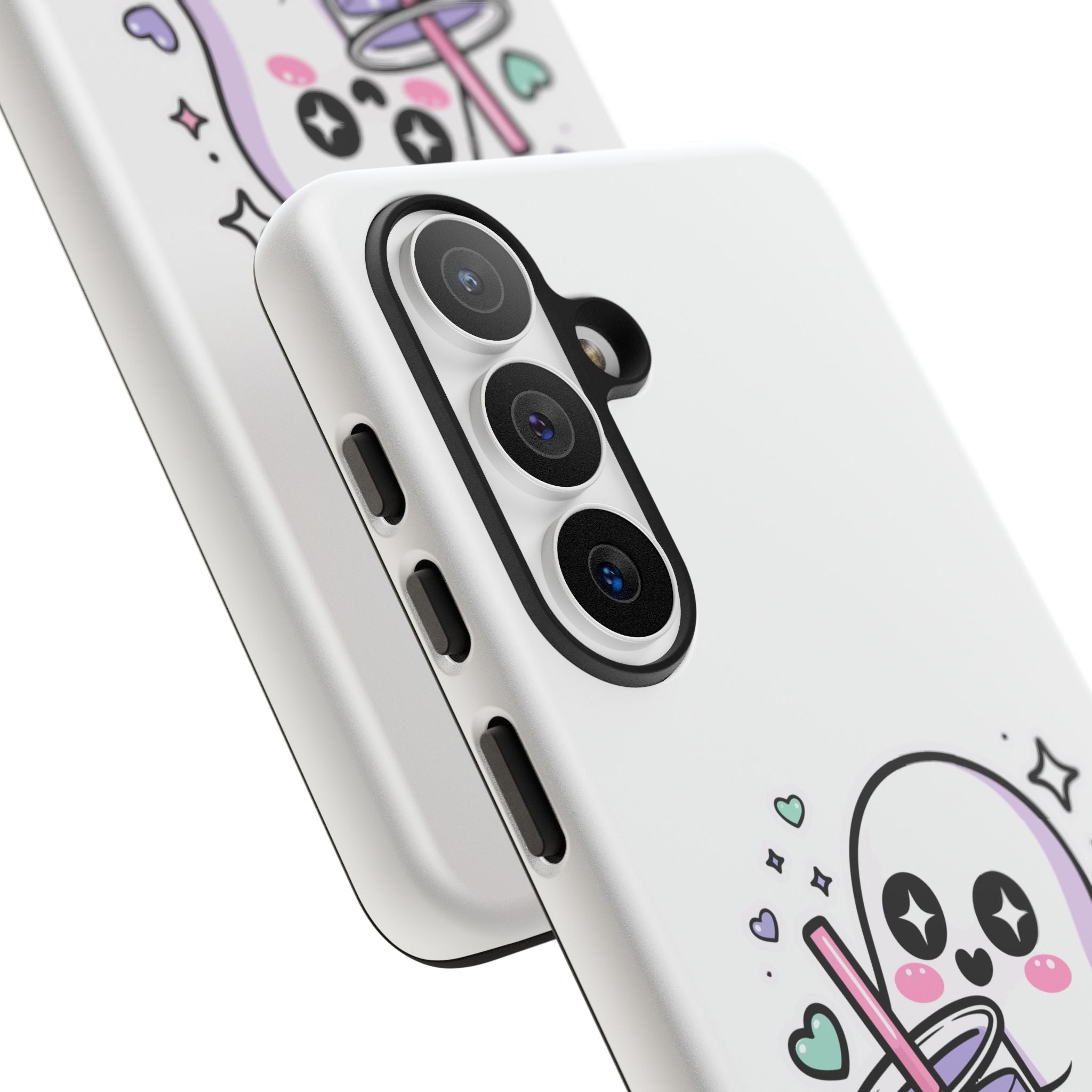 Cute Ghost Boba Phone Case – Kawaii Bubble Tea Ghost Cover | Spooky Cute Aesthetic Case
