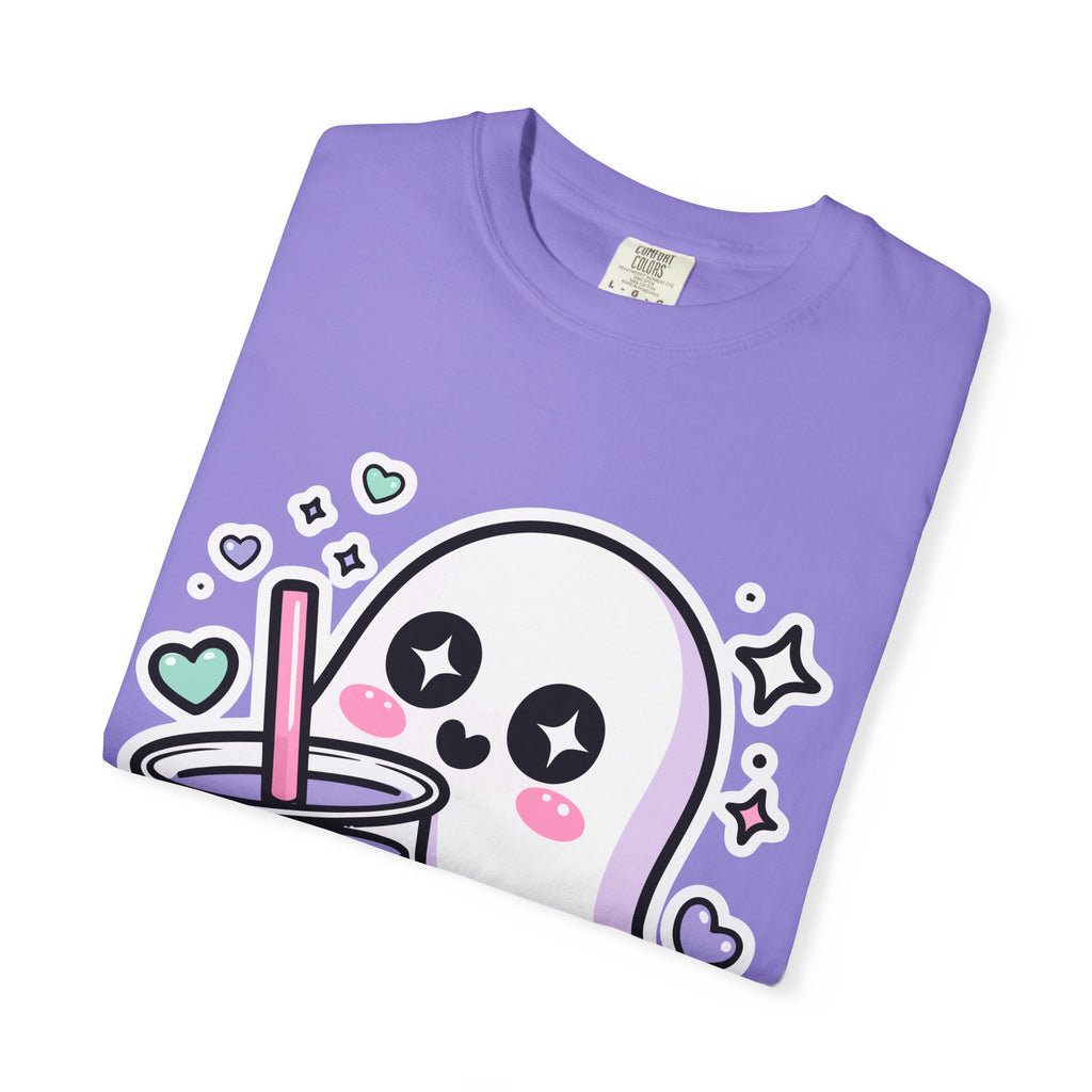 Cute Ghost Boba Tea T-Shirt – Kawaii Ghost Bubble Tea Shirt | Funny Spooky Cute Graphic Tee
