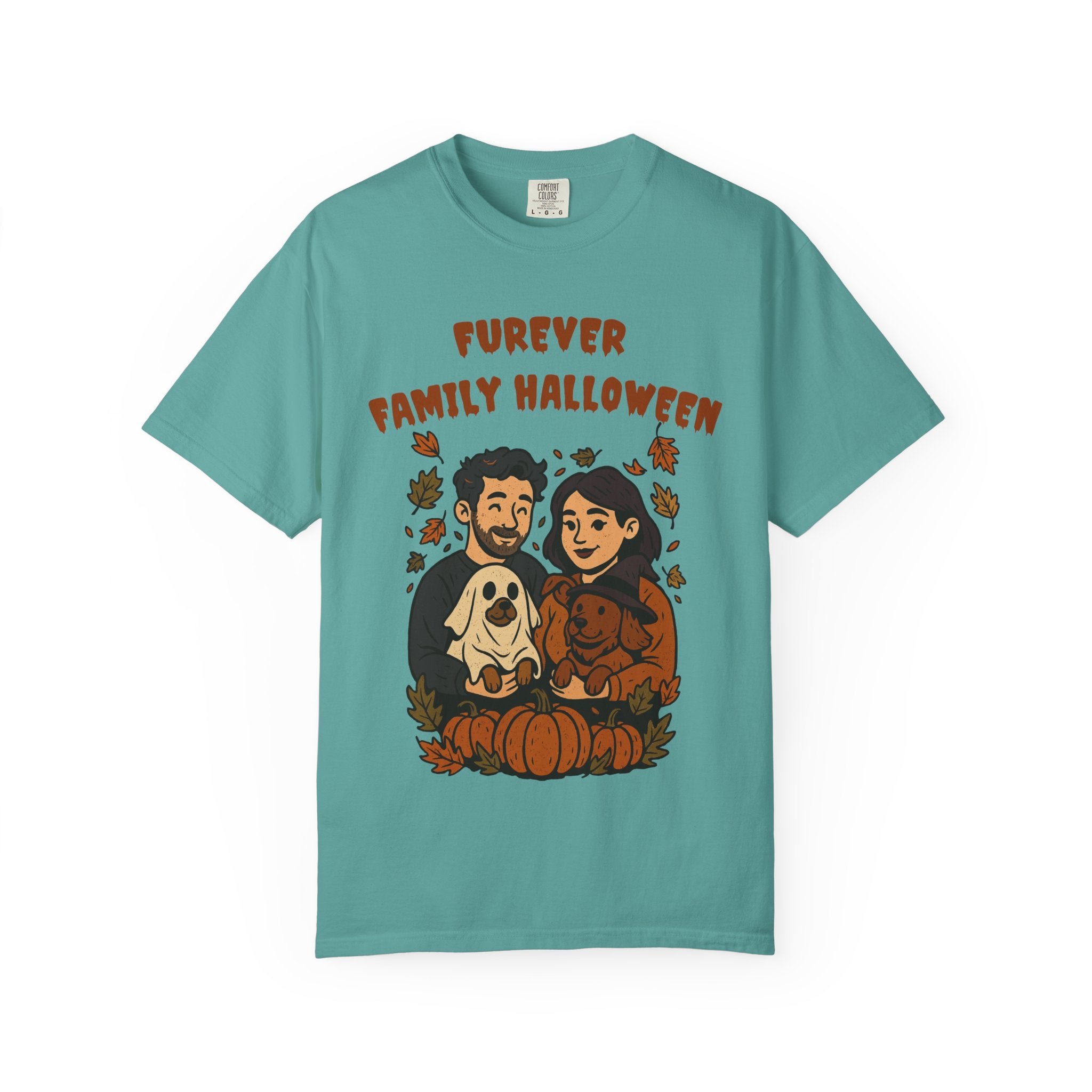 Furever Family Halloween Shirt – Couple Dog Lover Halloween Tee | Pet Family Graphic Shirt