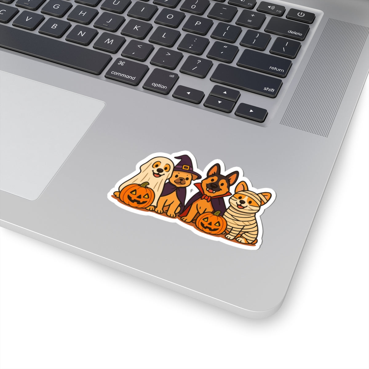 Dog Halloween Sticker – Happy Howl-O-Ween Dog Costume Vinyl Decal | Cute Pet Halloween Sticker
