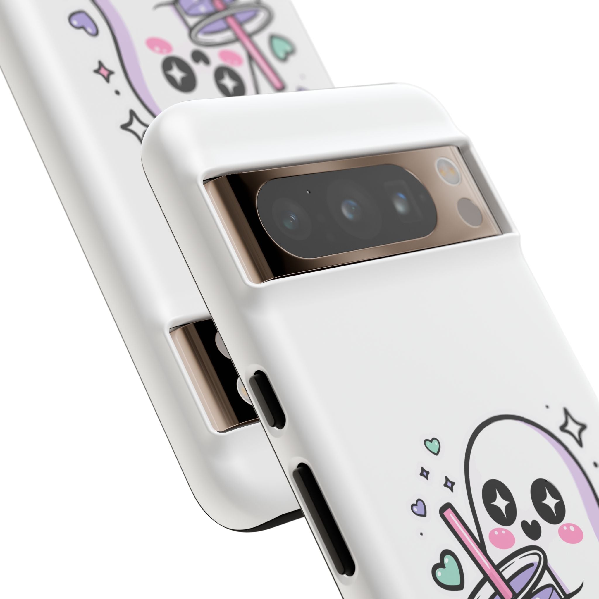 Cute Ghost Boba Phone Case – Kawaii Bubble Tea Ghost Cover | Spooky Cute Aesthetic Case