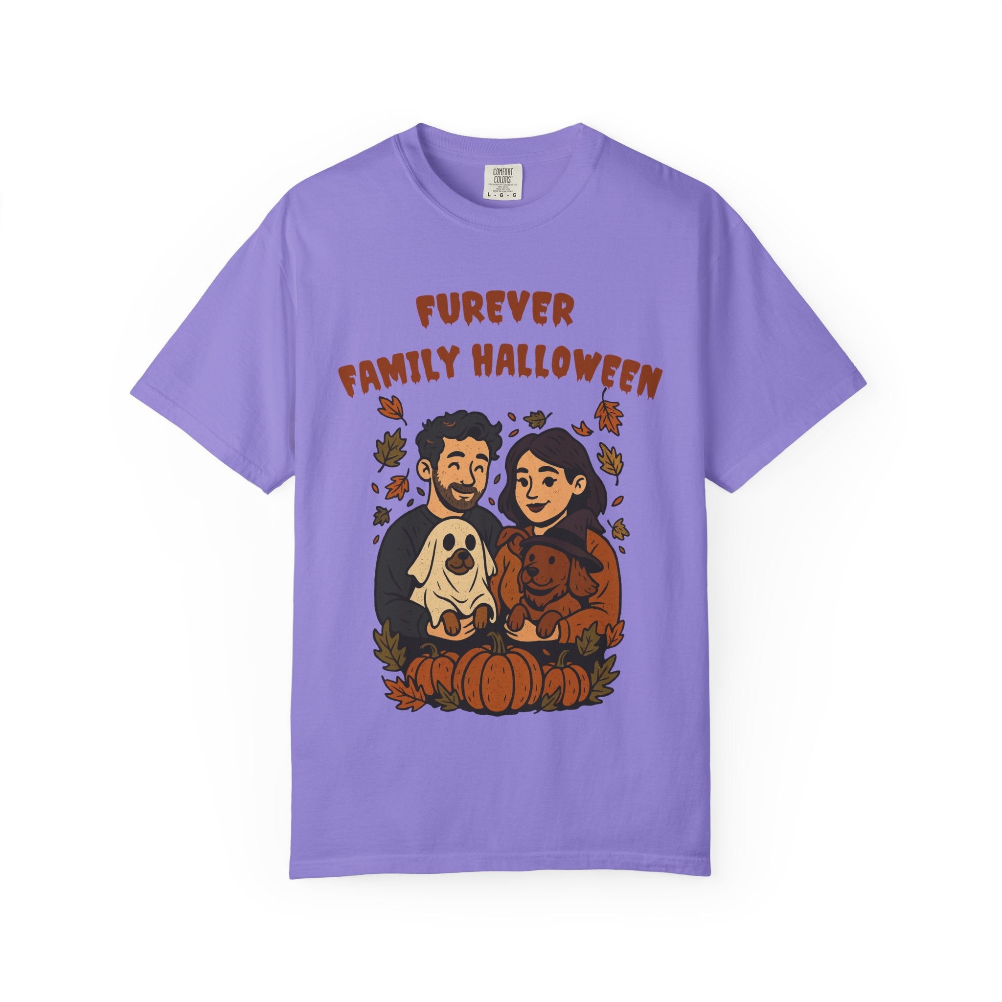 Furever Family Halloween Shirt – Couple Dog Lover Halloween Tee | Pet Family Graphic Shirt