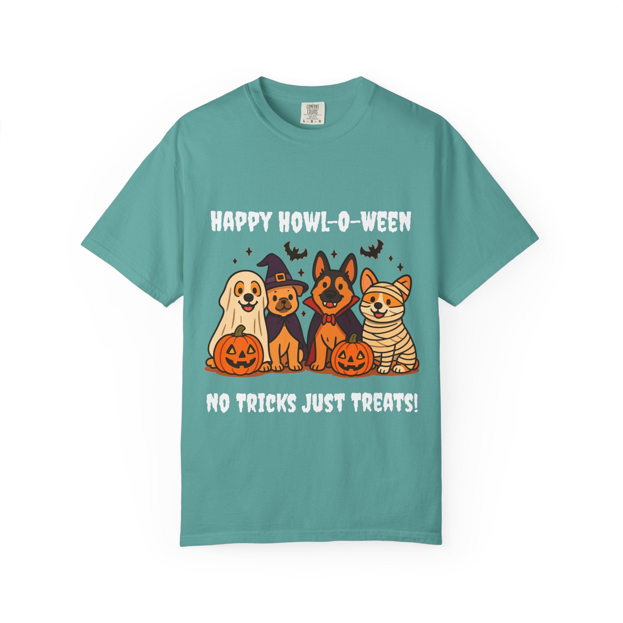 Funny Dog Halloween Shirt – Happy Howl-O-Ween Dog Costume Graphic Tee | Cute Dog Halloween Party Shirt