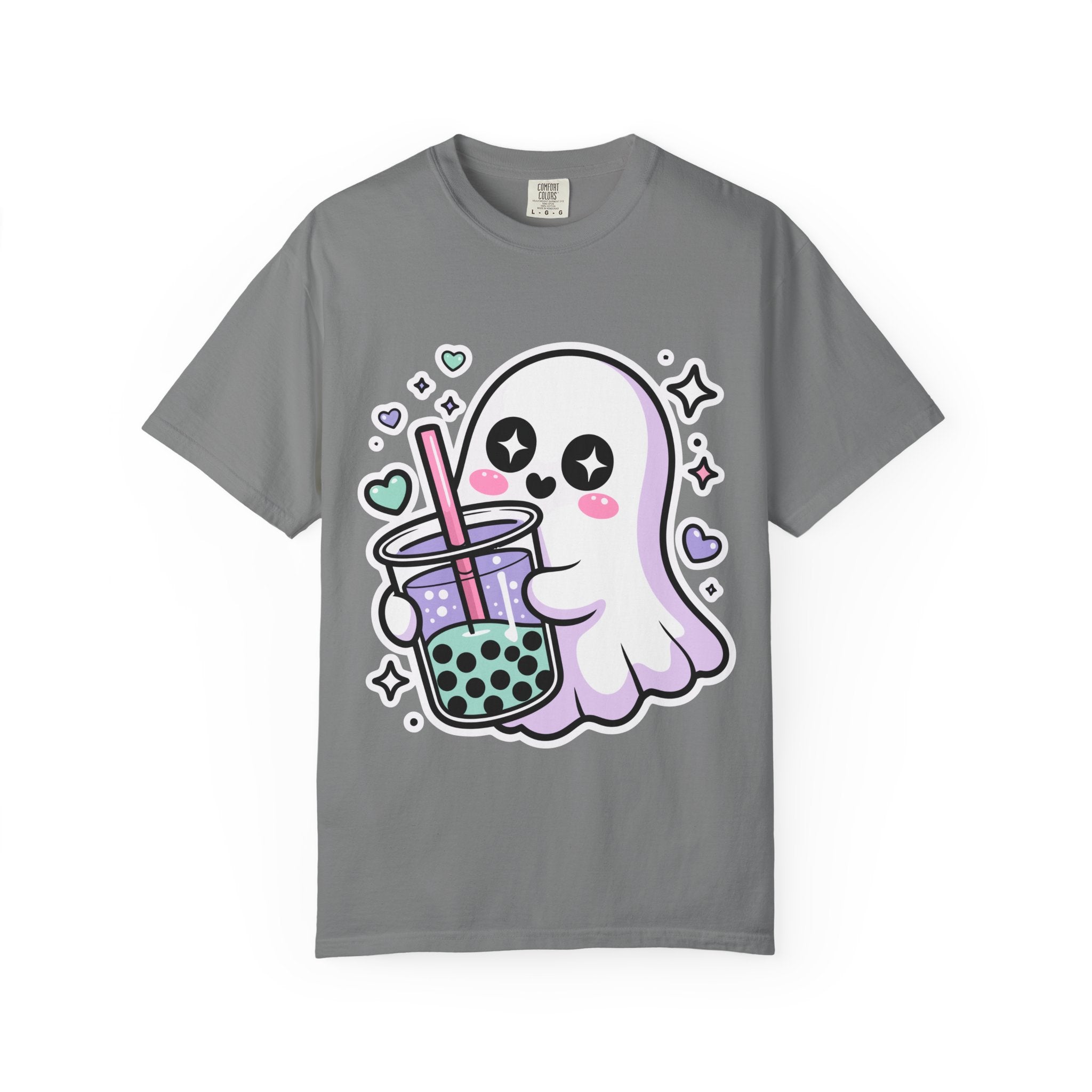 Cute Ghost Boba Tea T-Shirt – Kawaii Ghost Bubble Tea Shirt | Funny Spooky Cute Graphic Tee