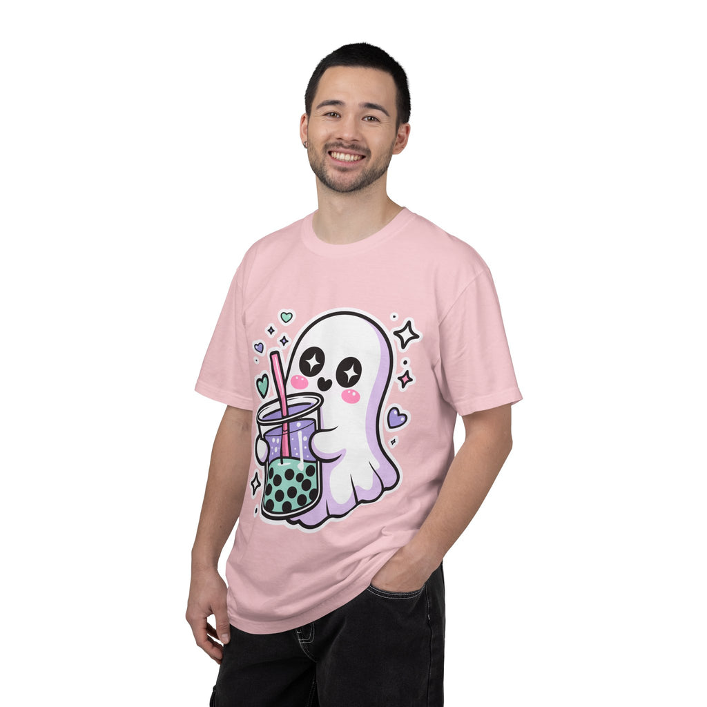 Cute Ghost Boba Tea T-Shirt – Kawaii Ghost Bubble Tea Shirt | Funny Spooky Cute Graphic Tee