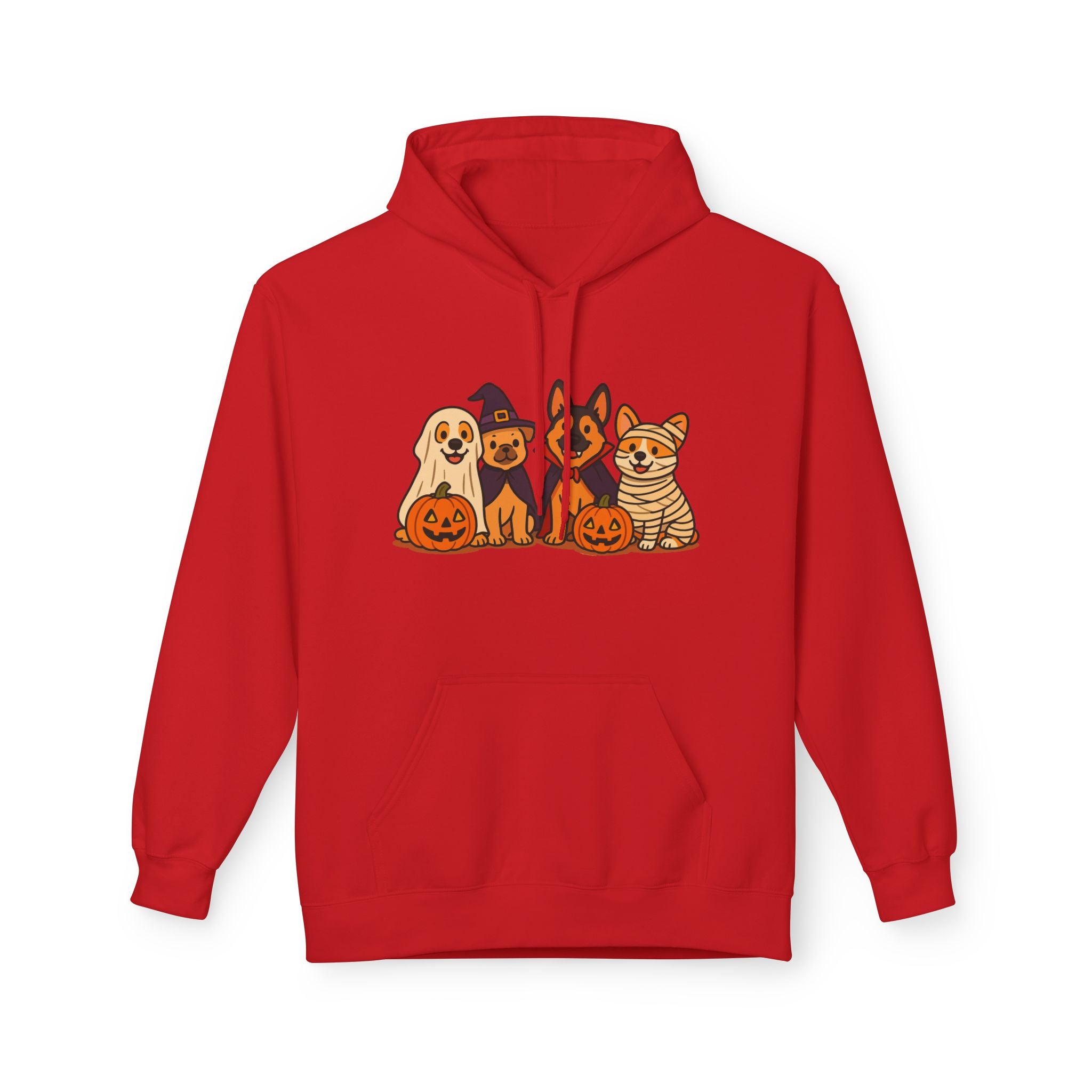 Halloween Pets Hoodie — Cute Dogs & Cat with Pumpkins