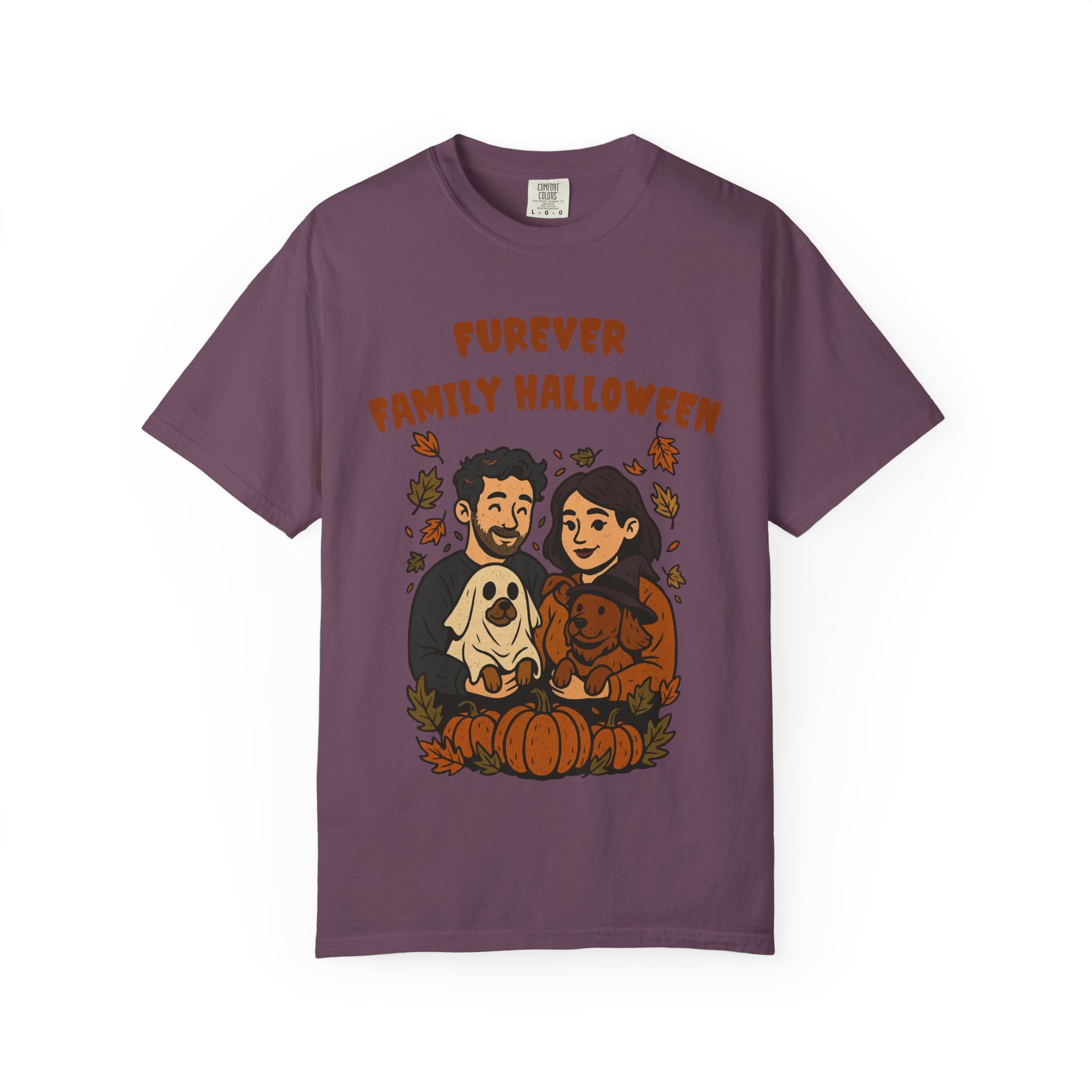 Furever Family Halloween Shirt – Couple Dog Lover Halloween Tee | Pet Family Graphic Shirt