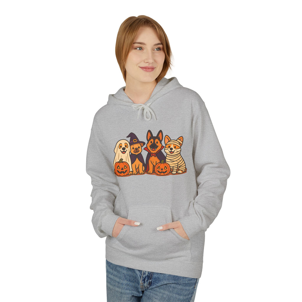 Halloween Pets Hoodie — Cute Dogs & Cat with Pumpkins