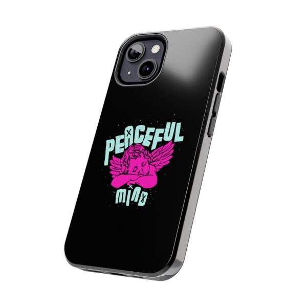 Peaceful Mind Angel Graphic iPhone Case – Chamuel Celestial Art | Angelcore Aesthetic