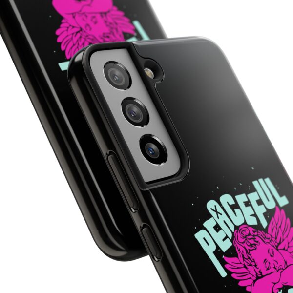 Peaceful Mind Angel Graphic iPhone Case – Chamuel Celestial Art | Angelcore Aesthetic