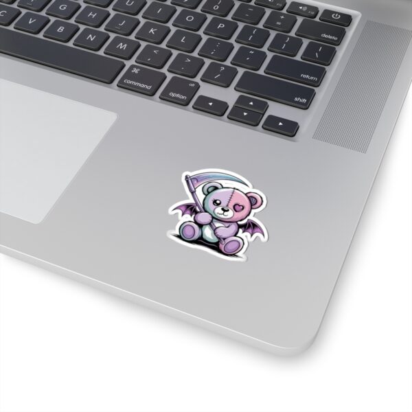 10215373542431618647_1200.jpeg Cute Pastel Goth Teddy Bear Sticker – Creepy Cute Winged Bear with Scythe | Kawaii Goth Vinyl Decal