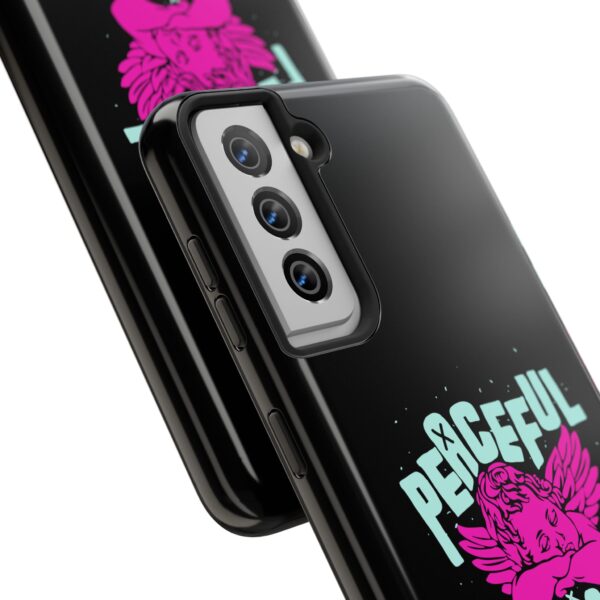 Peaceful Mind Angel Graphic iPhone Case – Chamuel Celestial Art | Angelcore Aesthetic